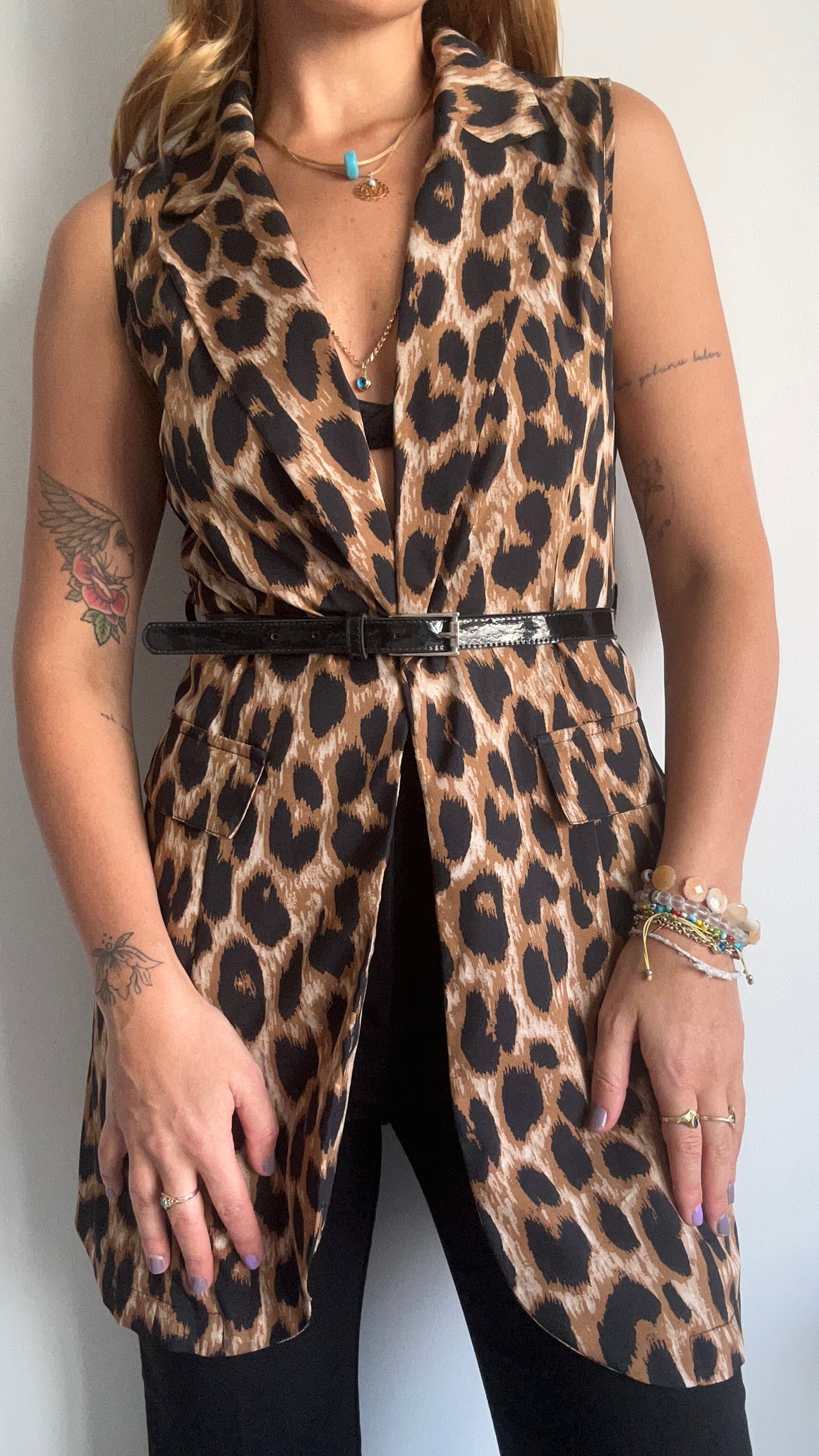 Animal Print Vest