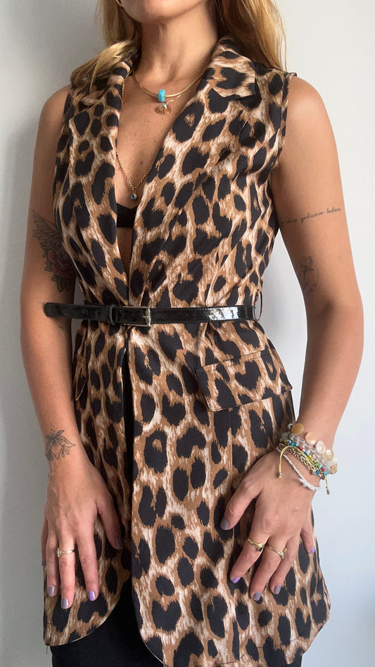 Animal Print Vest