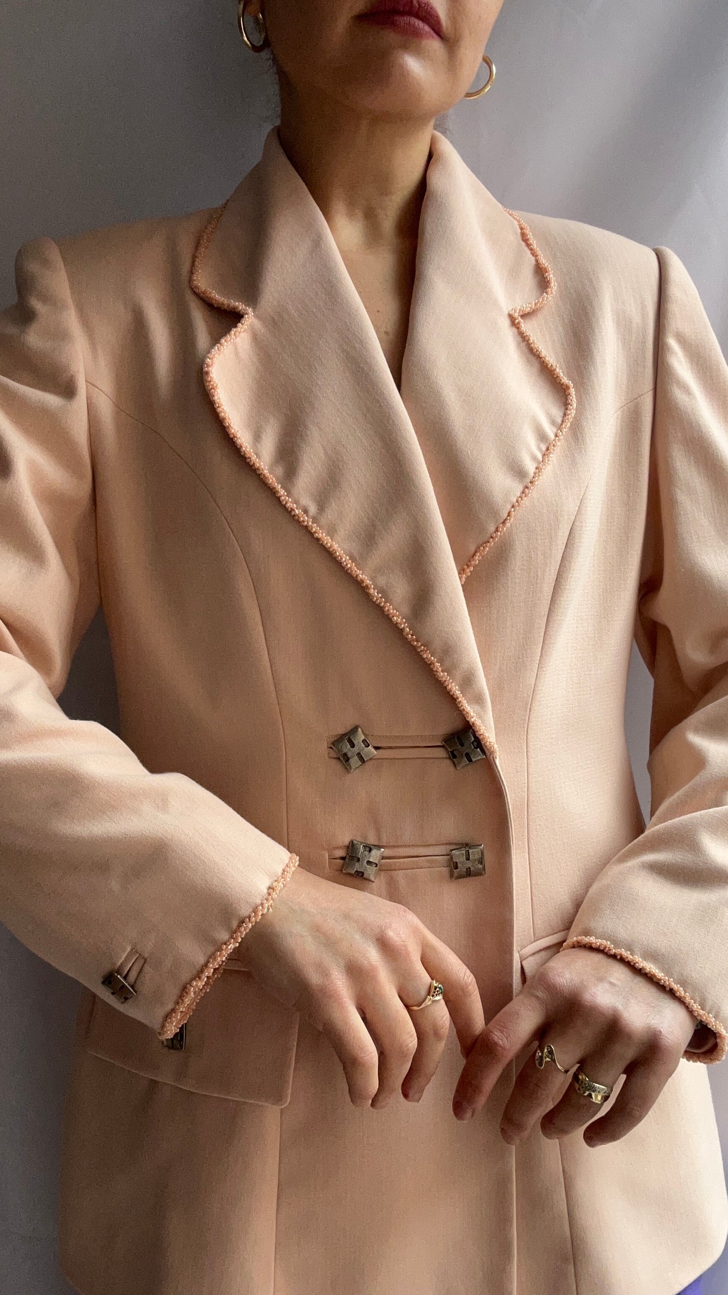 TH Reworked Peach Blazer