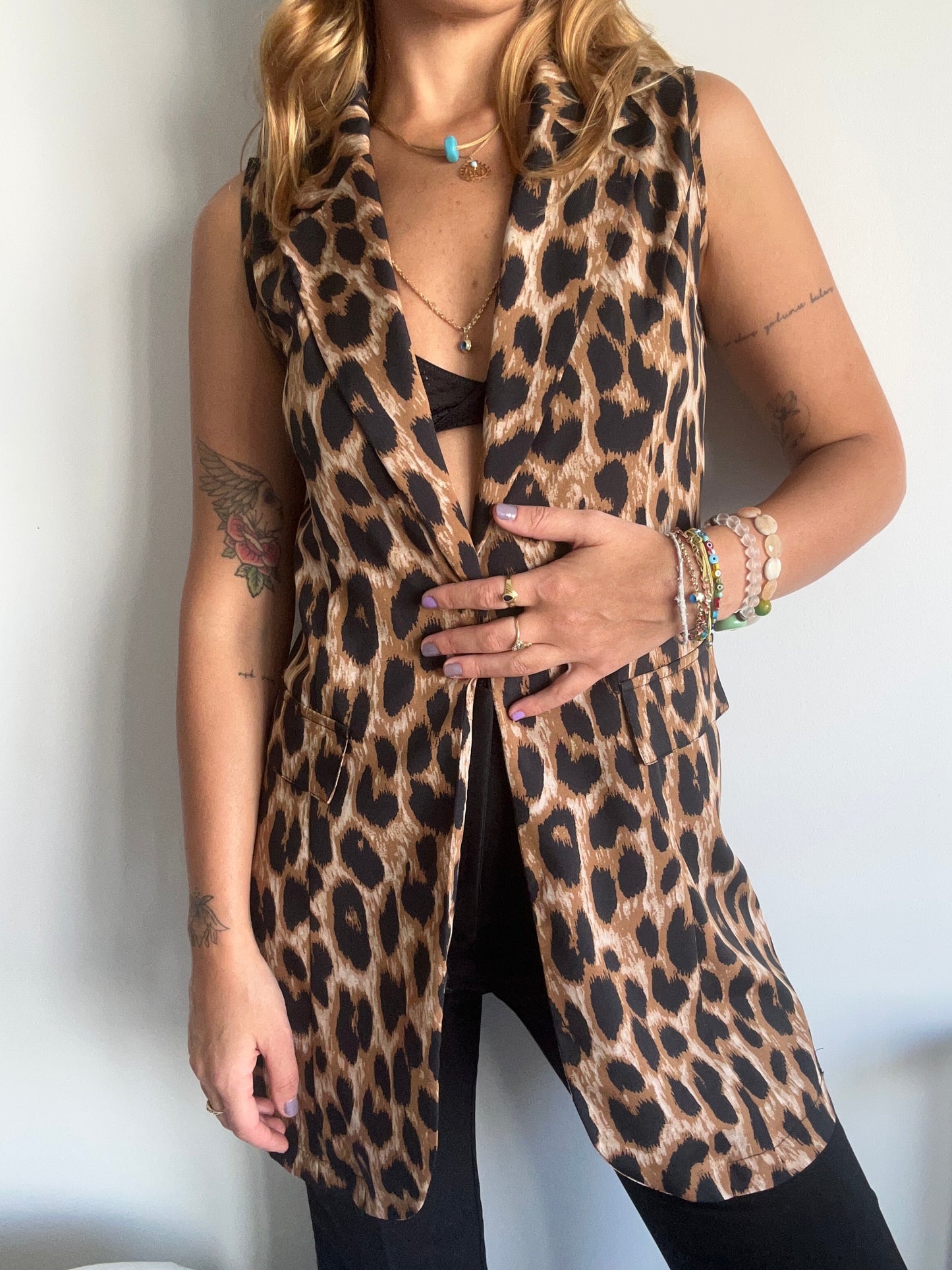 Animal Print Vest