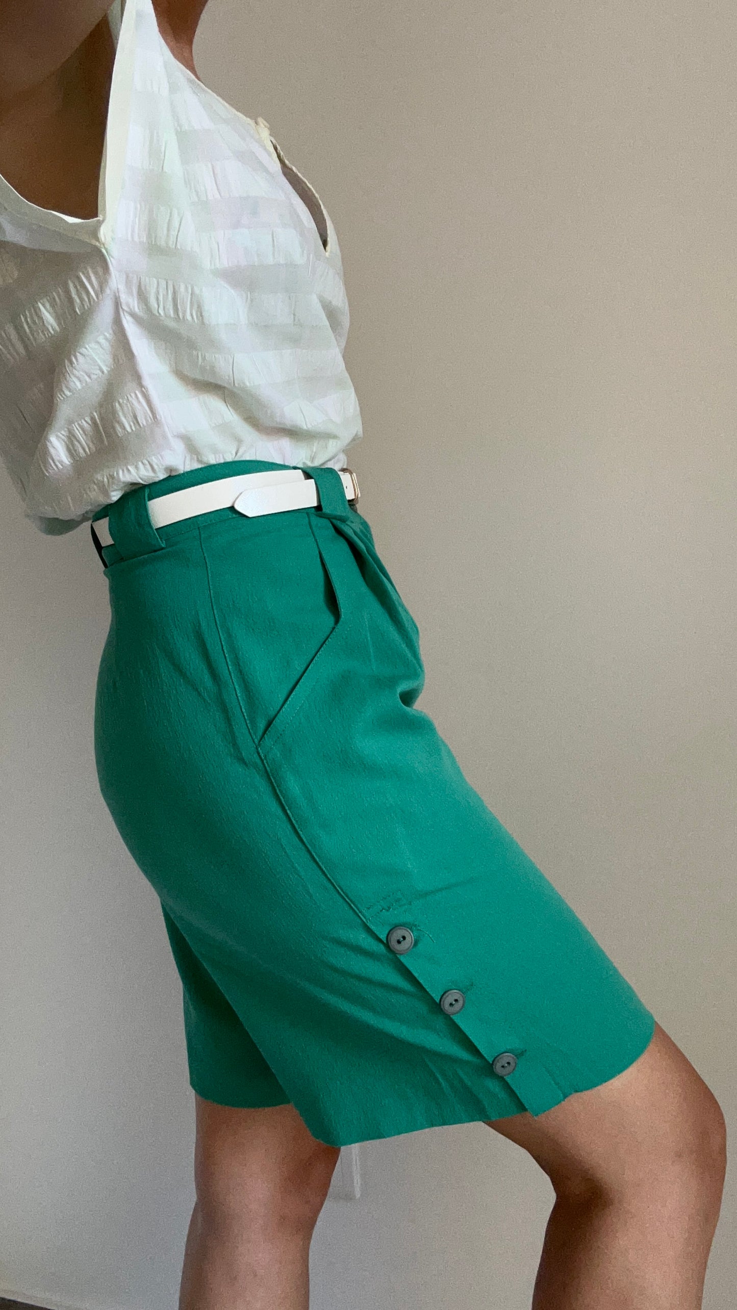 Green Bermuda Shorts