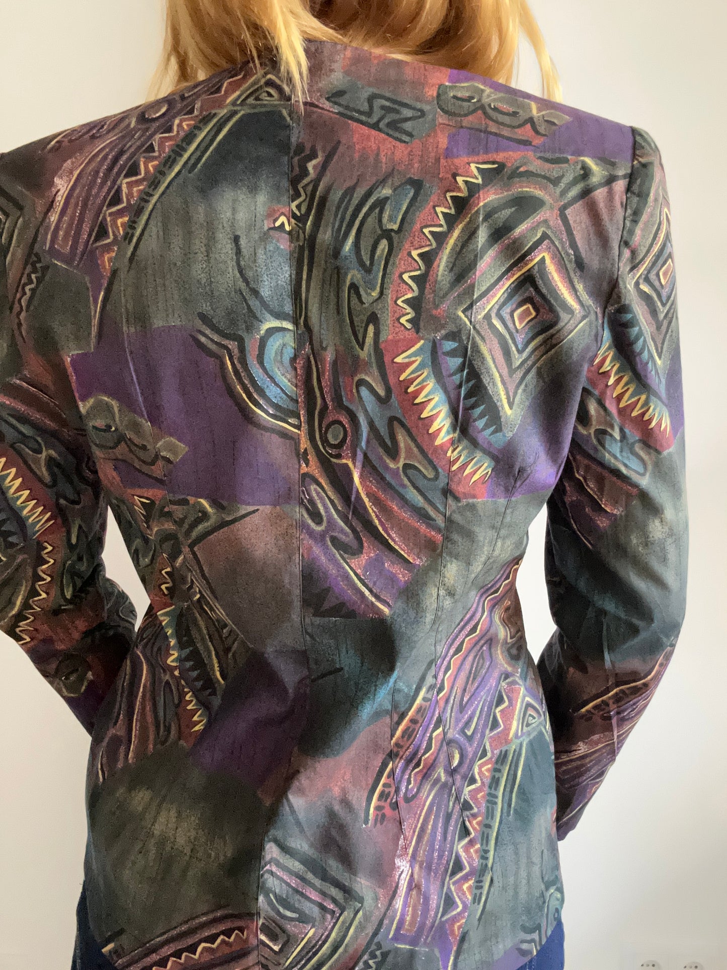 Abstract Print Blazer