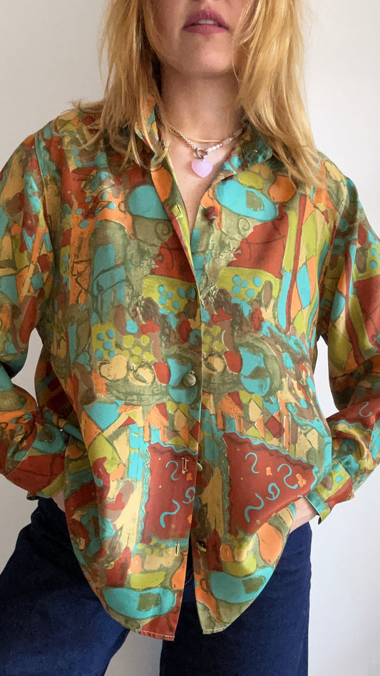 Abstract Print Shirt