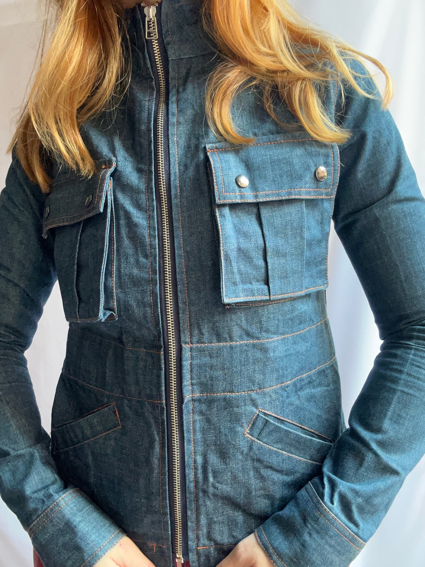 Denim Zipped Jacket