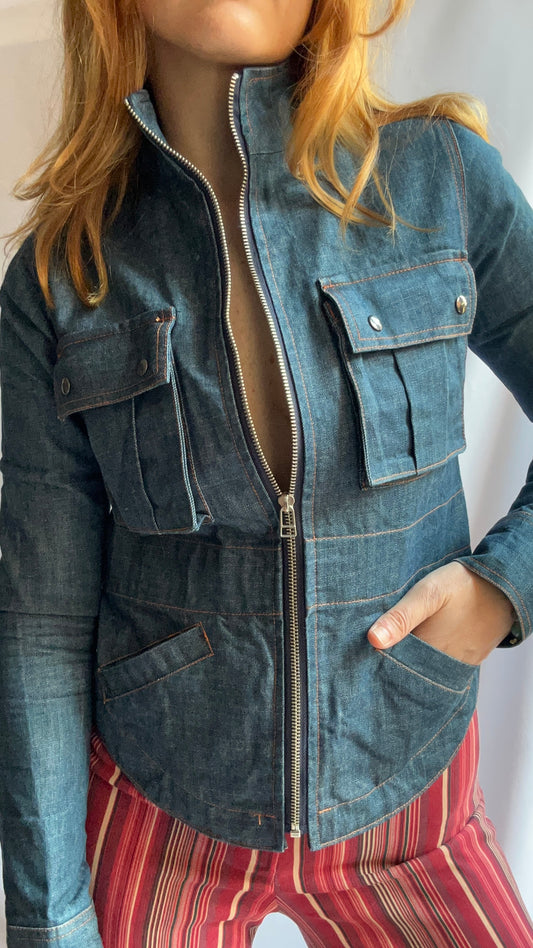 Denim Zipped Jacket