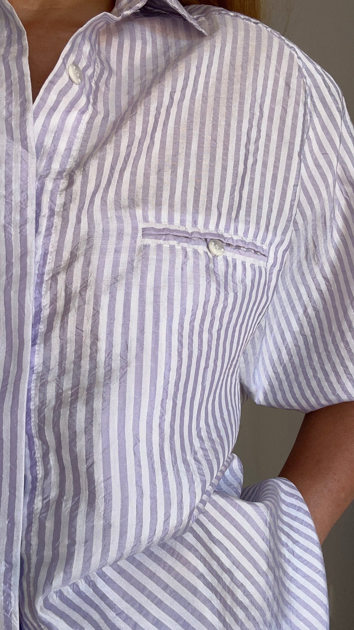 Lilac Striped Shirt