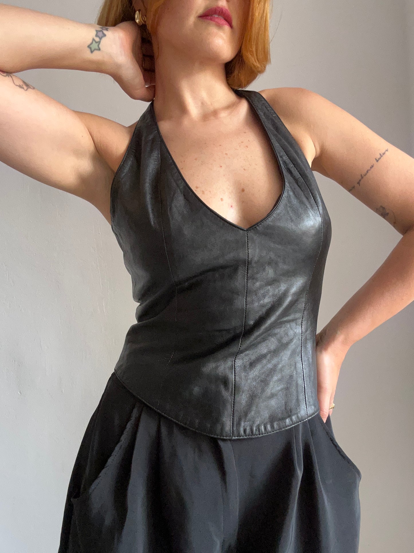 Black Leather Top