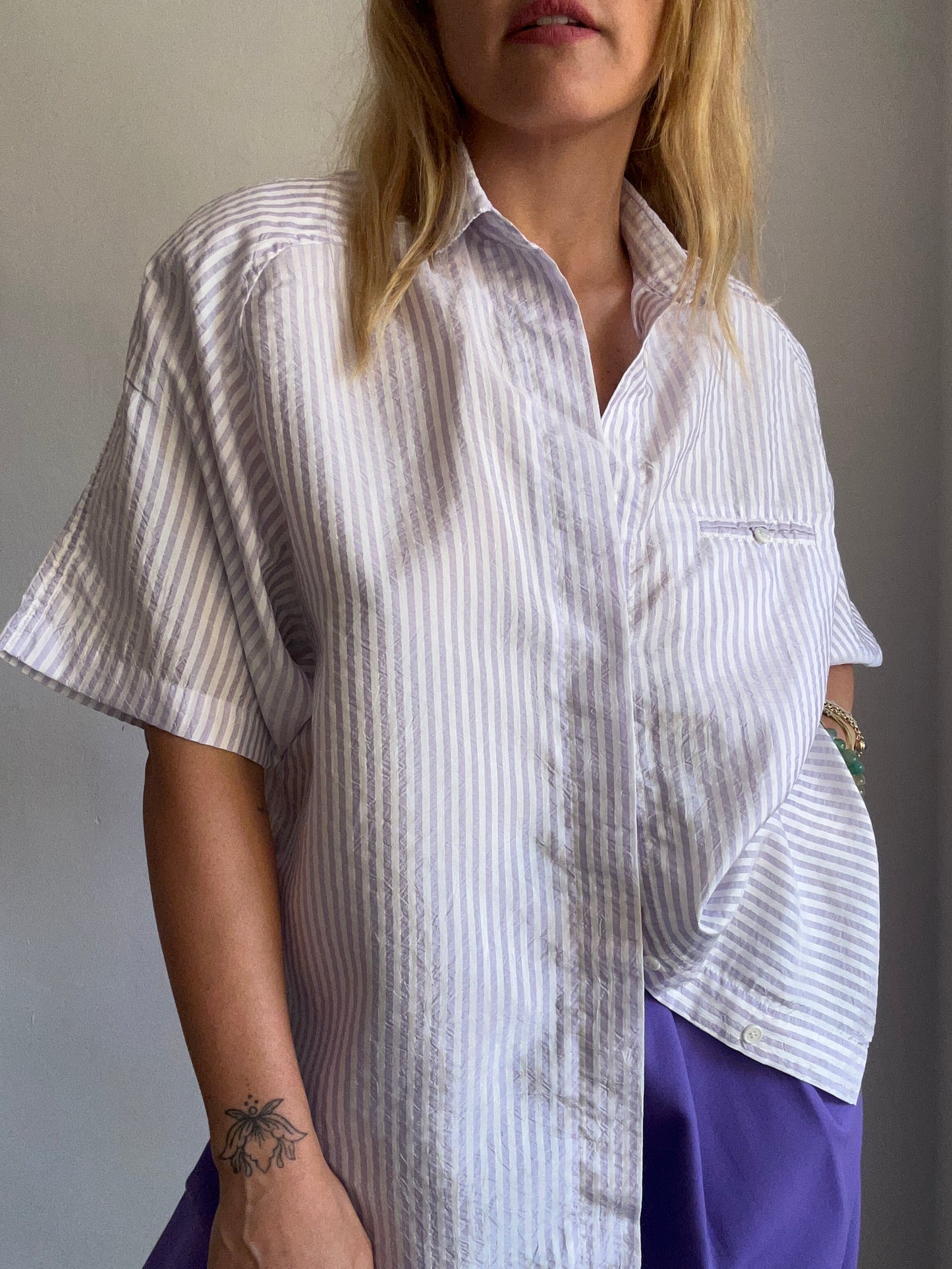 Lilac Striped Shirt