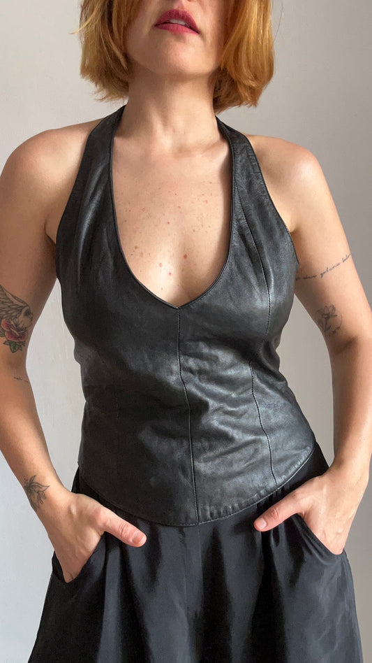 Black Leather Top