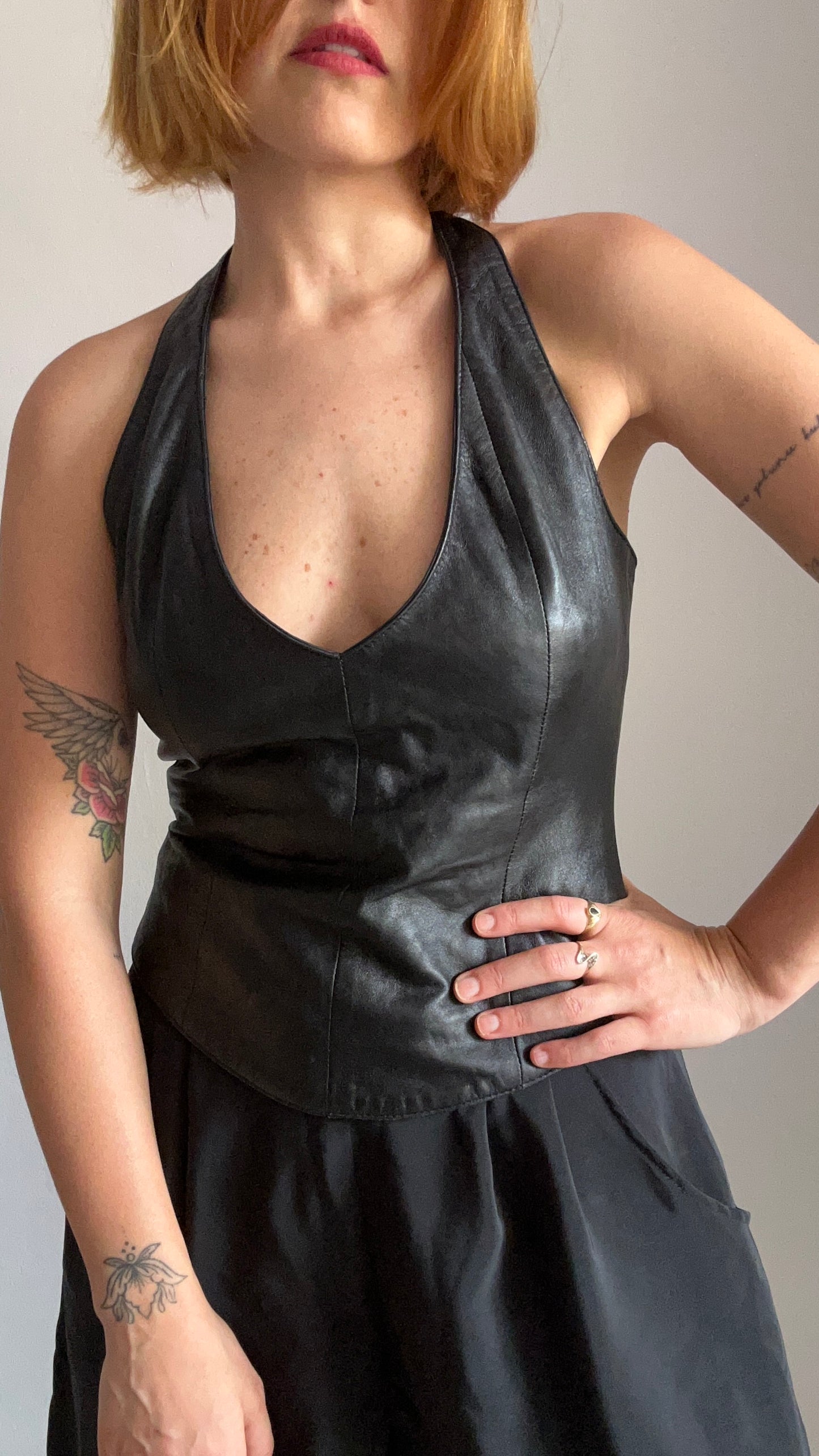 Black Leather Top
