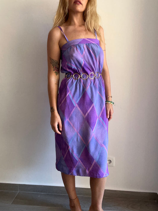 Purple Midi Dress