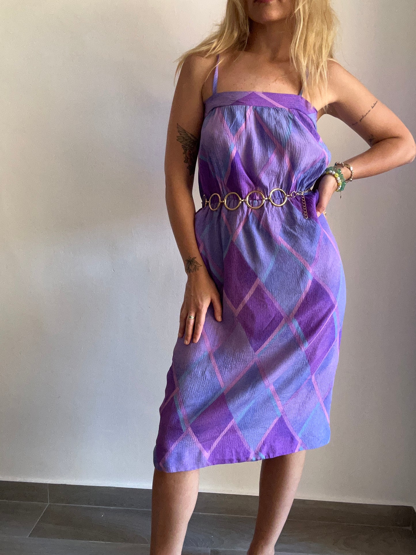 Purple Midi Dress