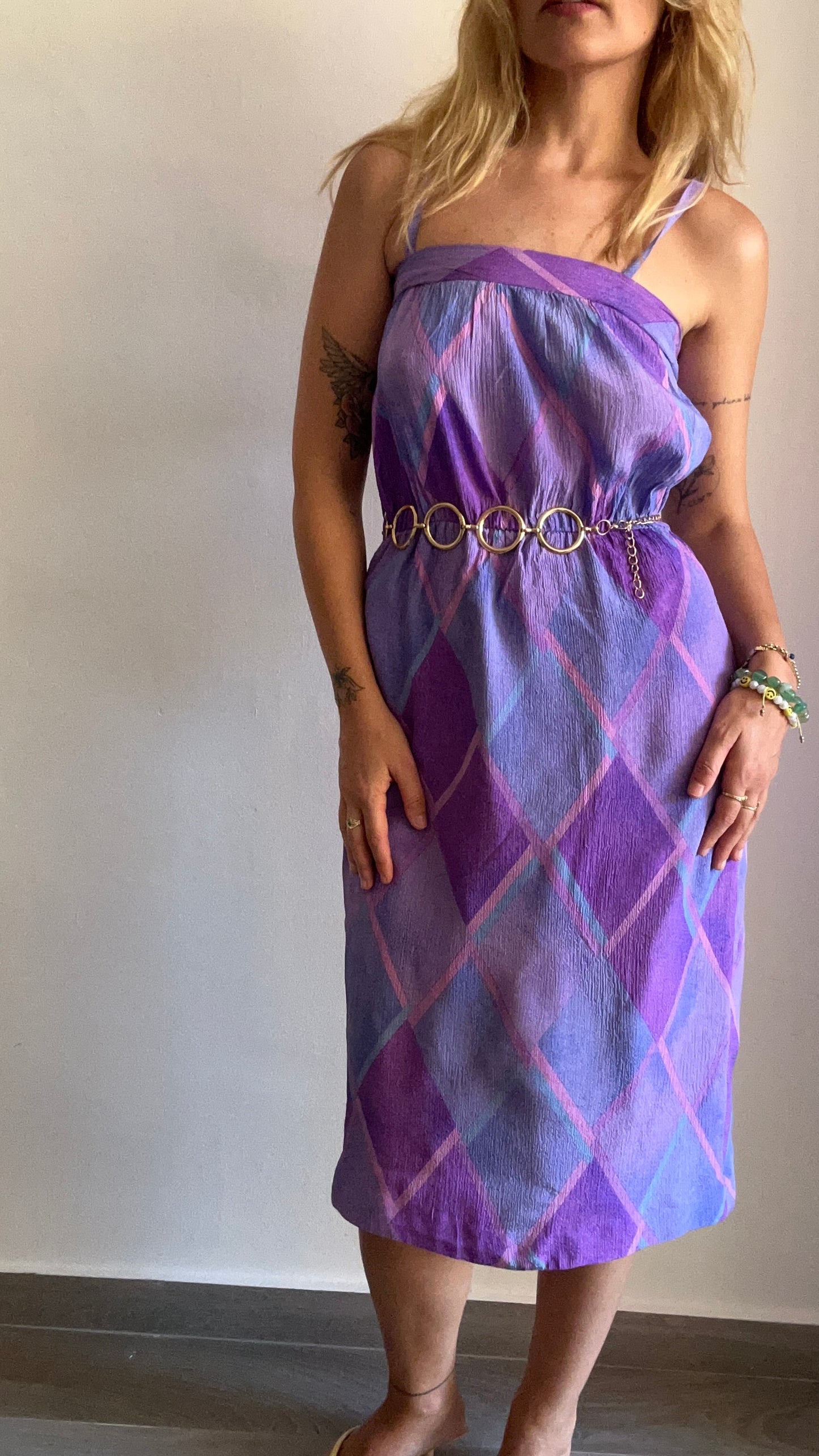 Purple Midi Dress