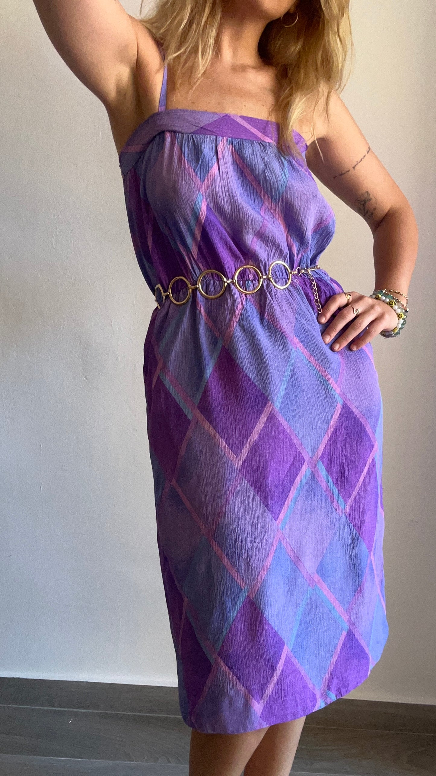 Purple Midi Dress