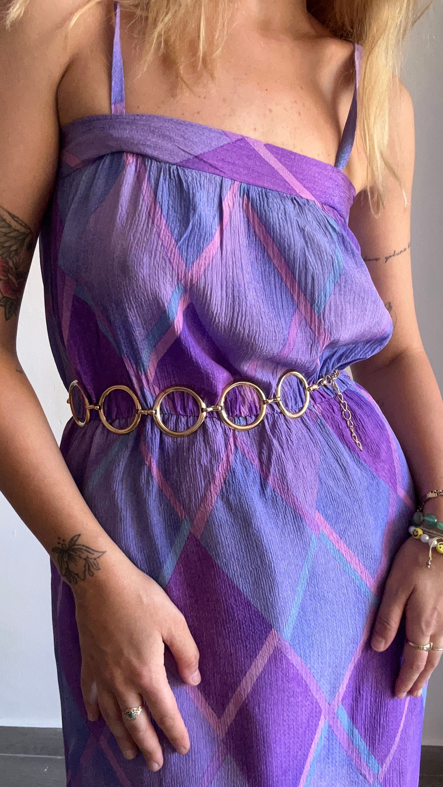 Purple Midi Dress