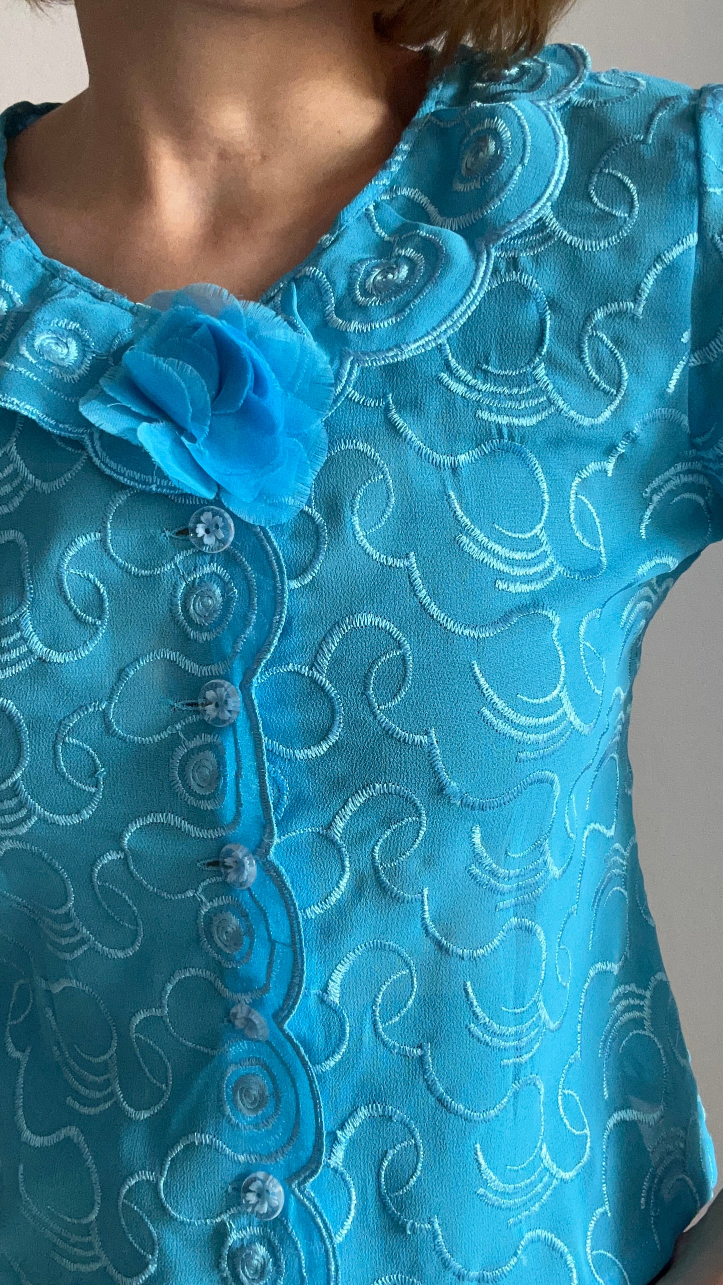 Chiffon Turquoise Top