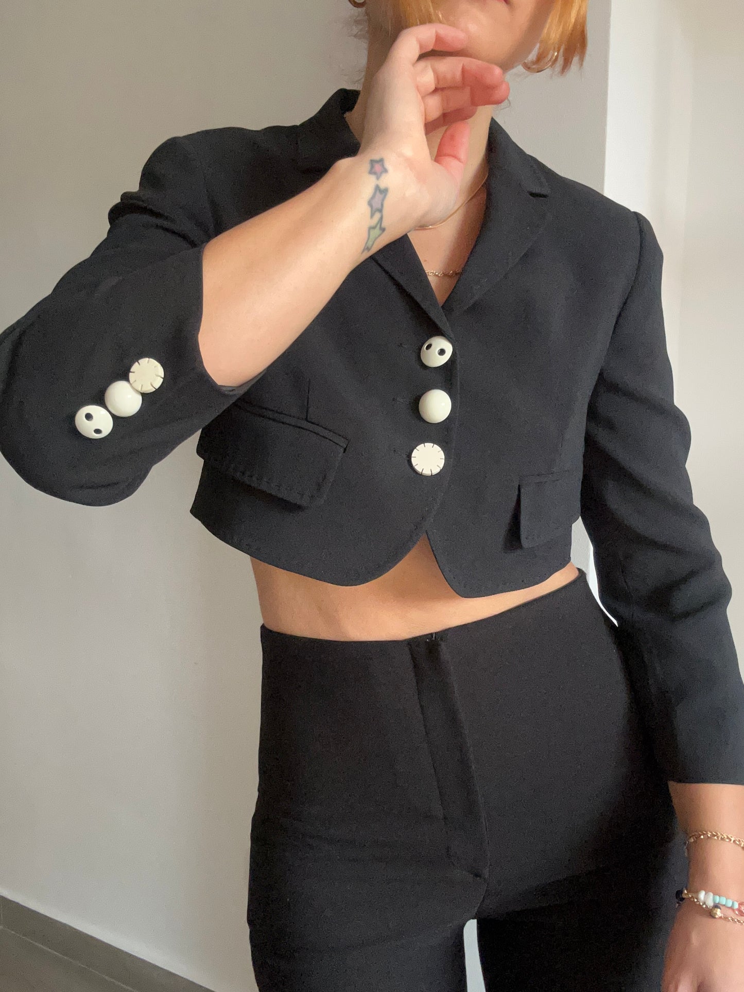 Black Cropped Blazer