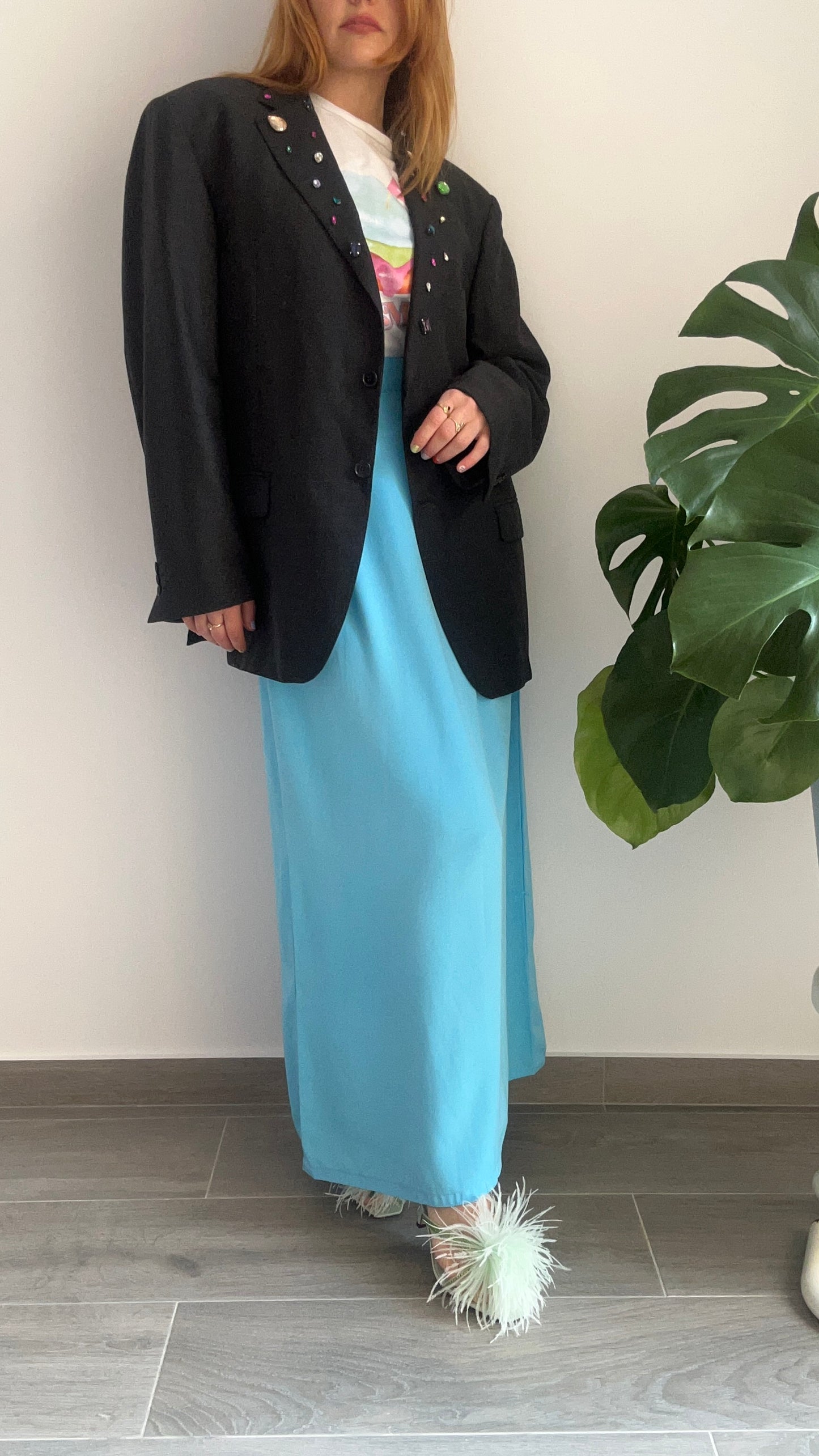 Blue Maxi Skirt