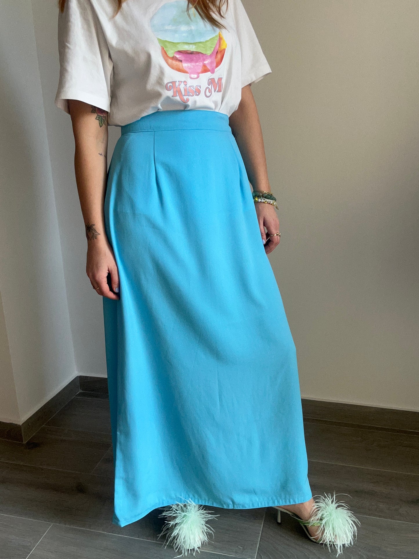 Blue Maxi Skirt