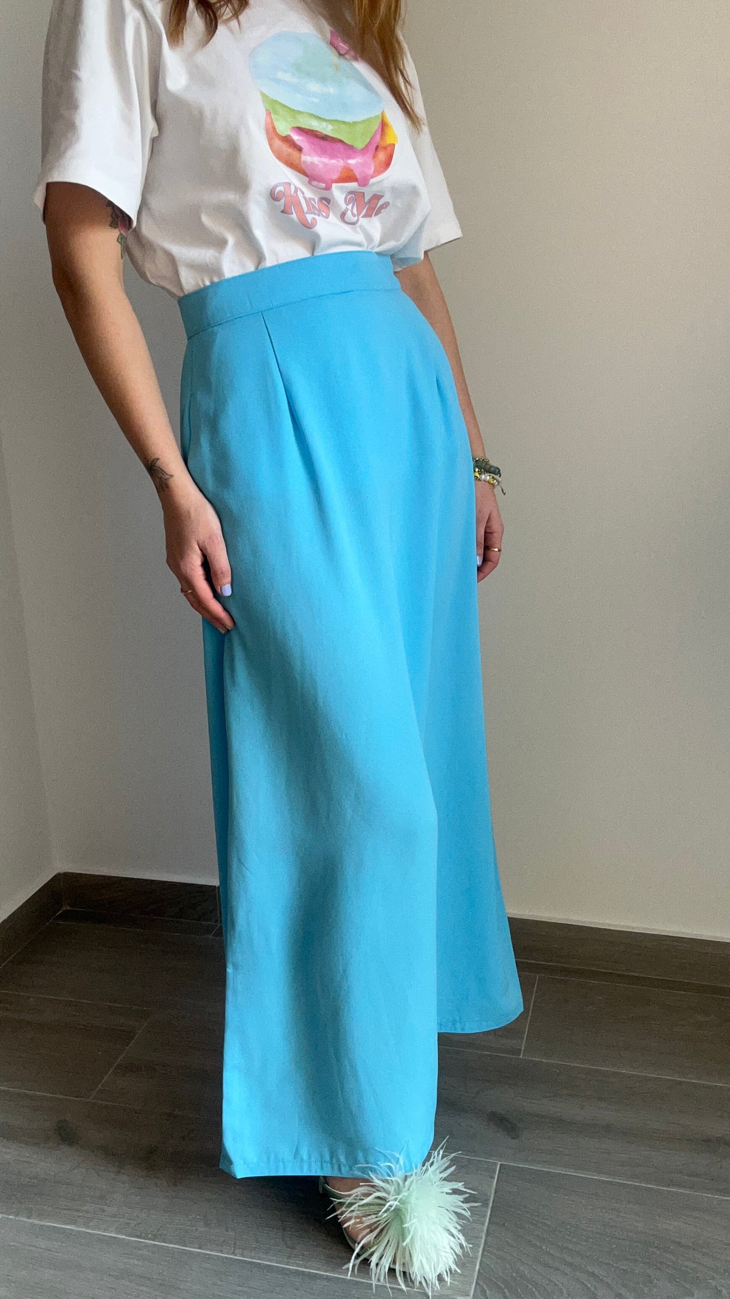 Blue Maxi Skirt