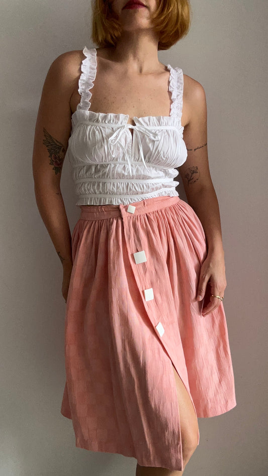 Linen Midi Skirt