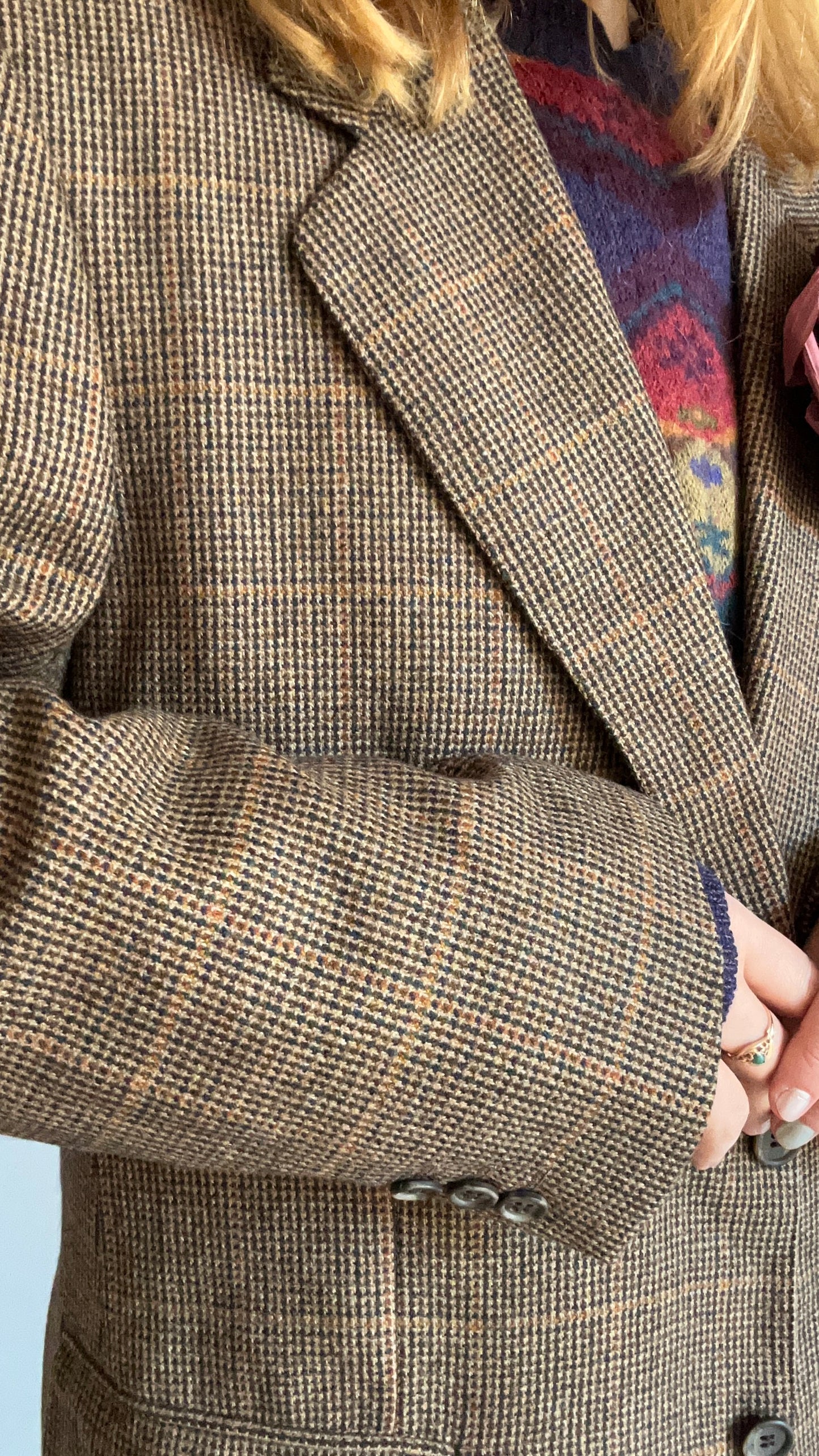 Wool Checked Blazer