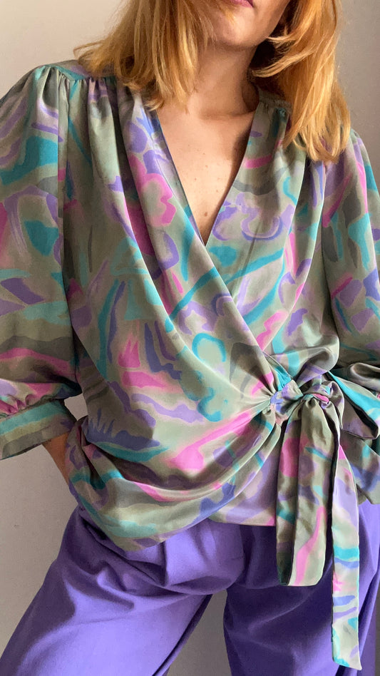 Abstract Print Blouse