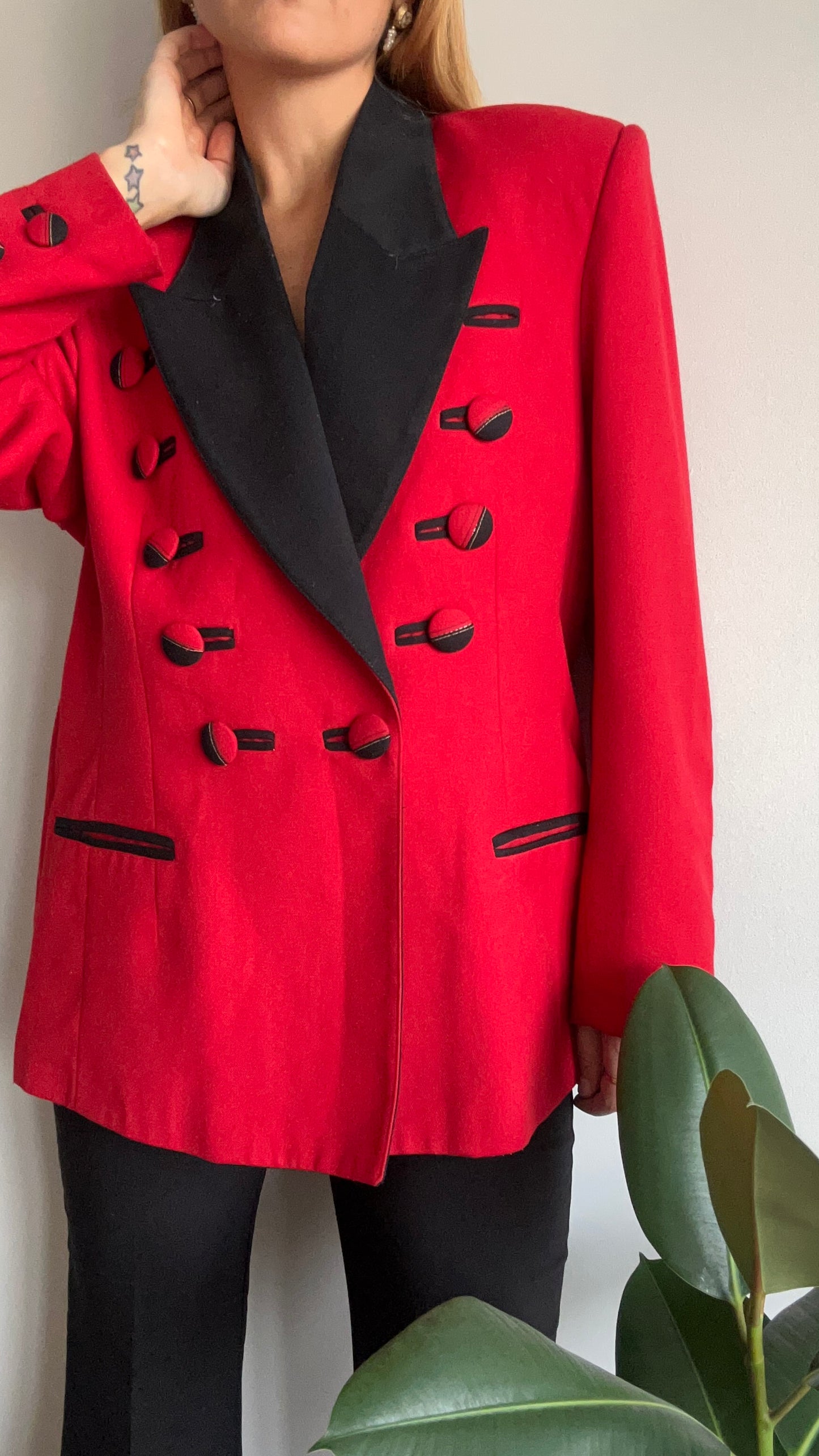 Red and Black Blazer