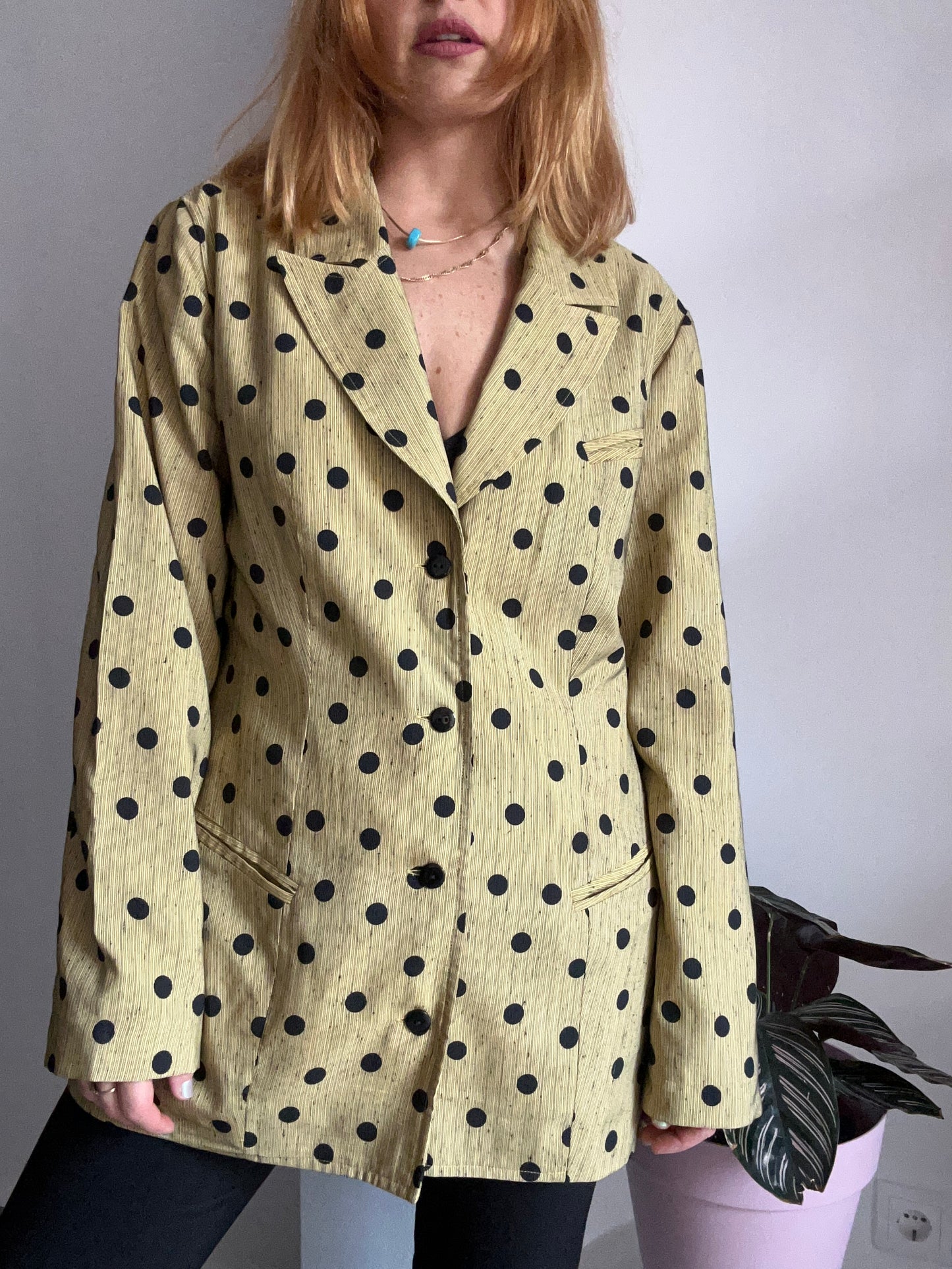 Polka Dot Blazer