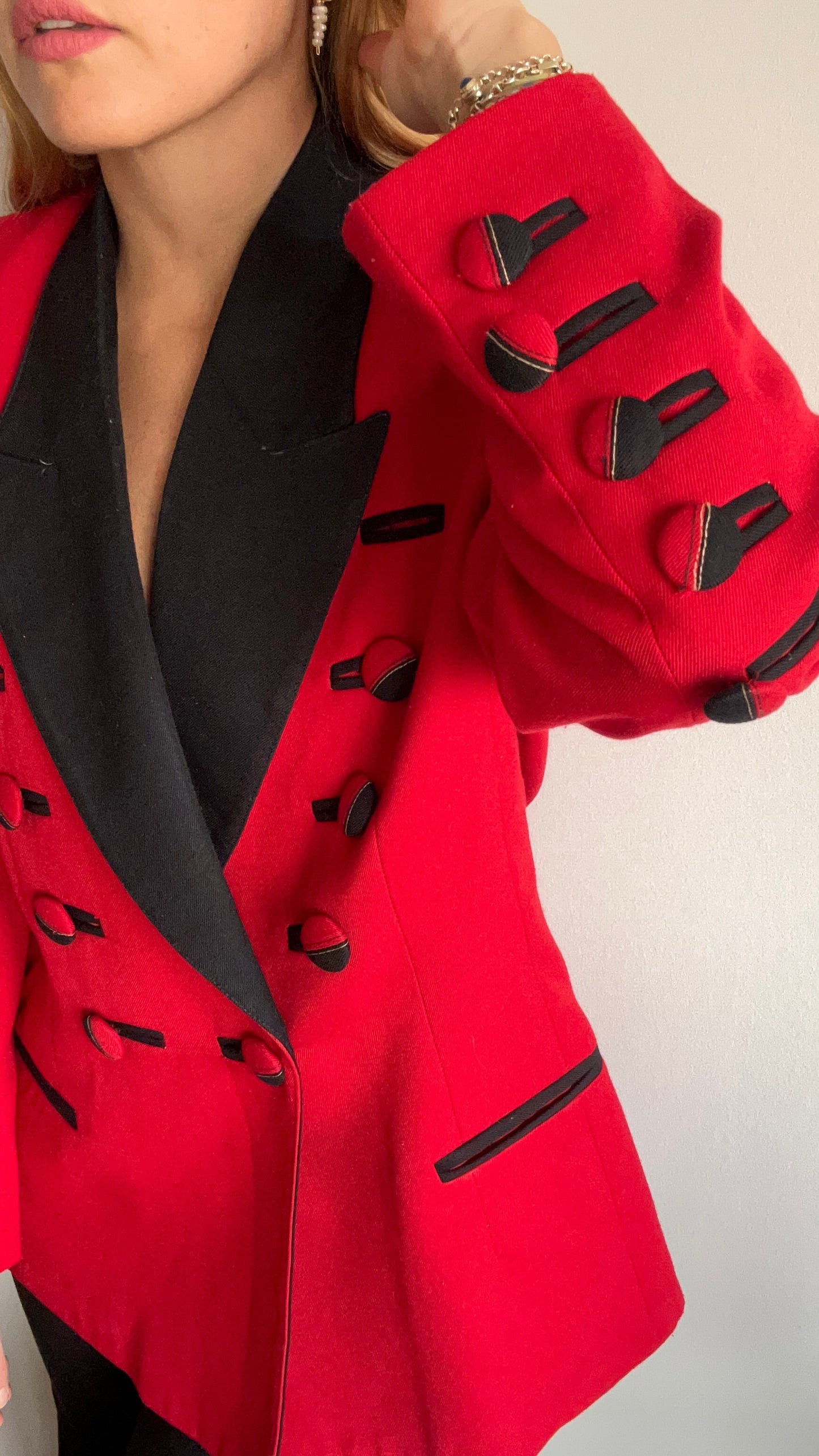 Red and Black Blazer