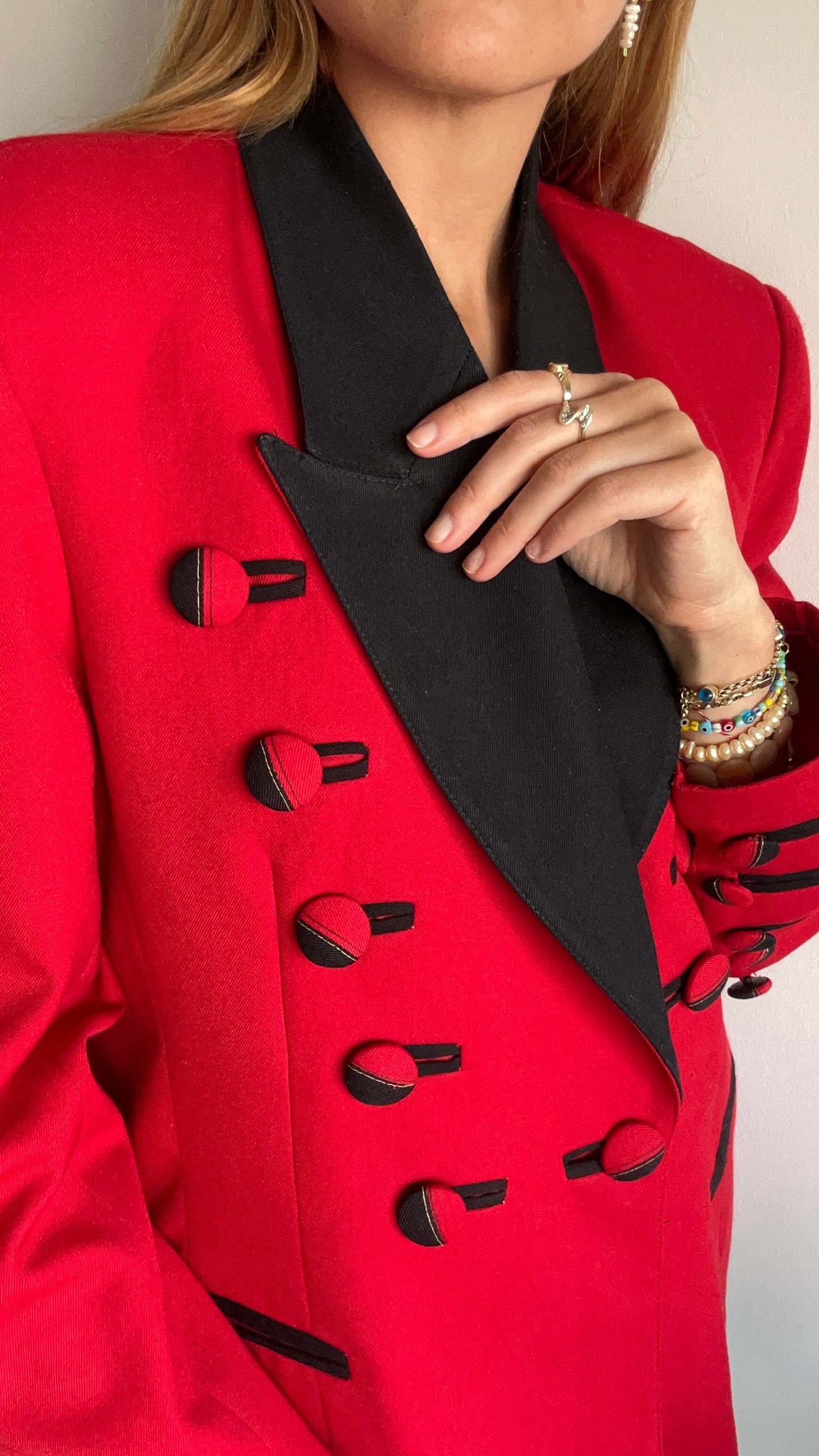 Red and Black Blazer