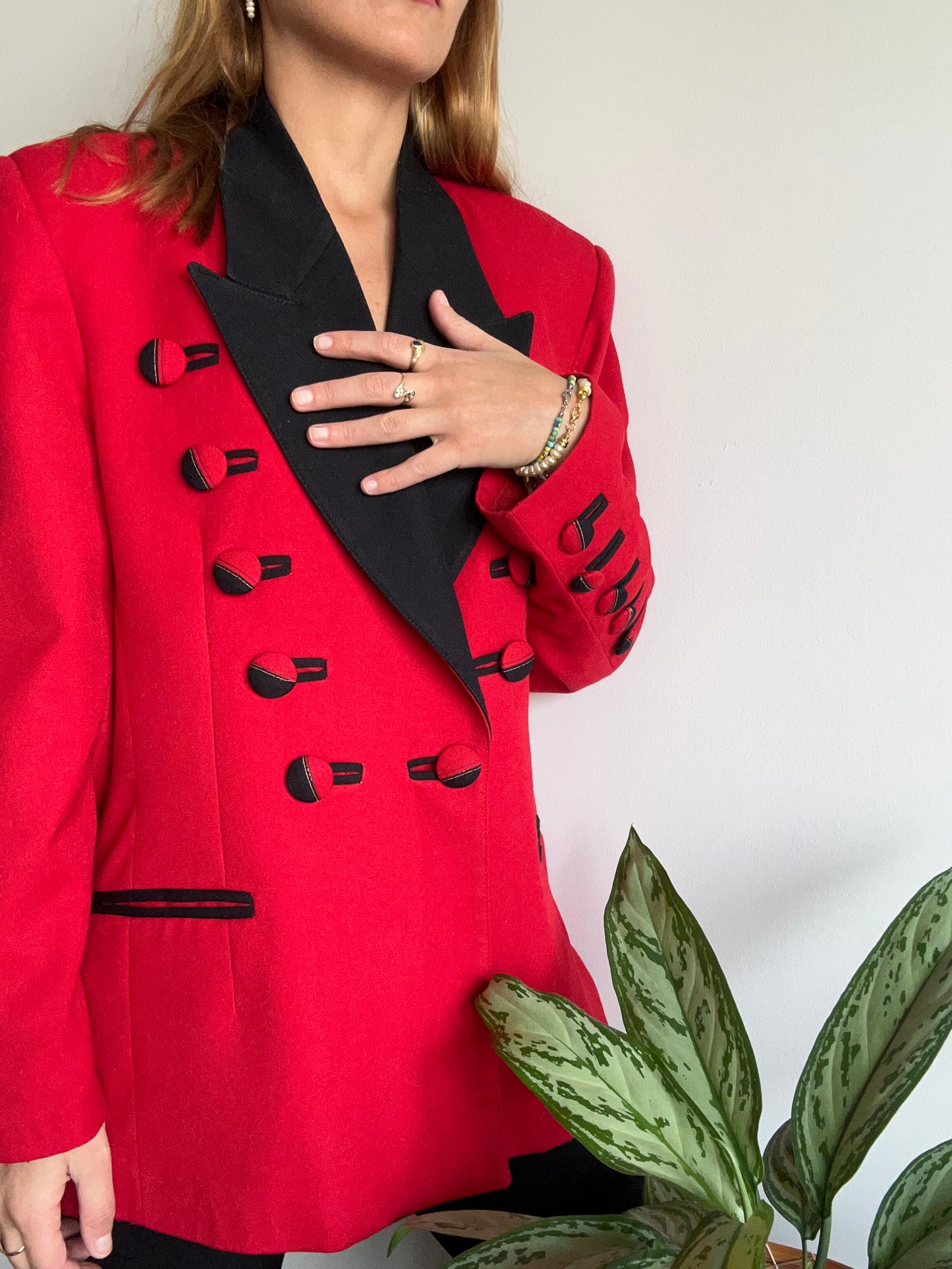 Red and Black Blazer