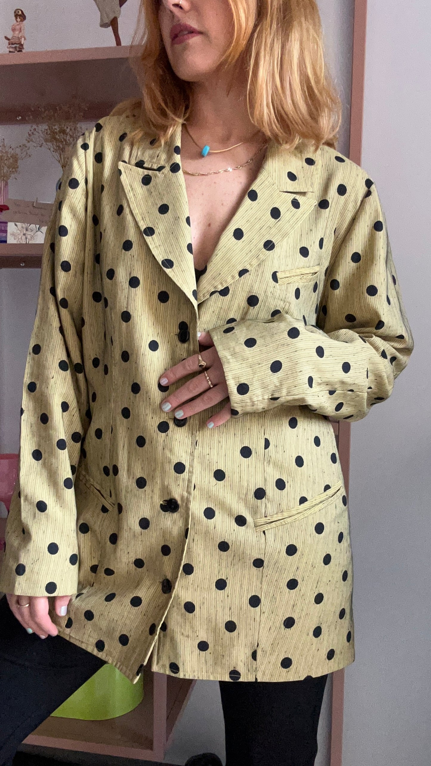 Polka Dot Blazer