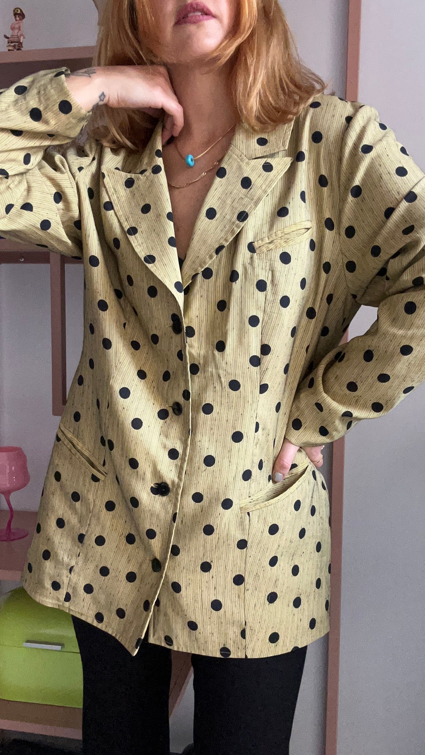 Polka Dot Blazer