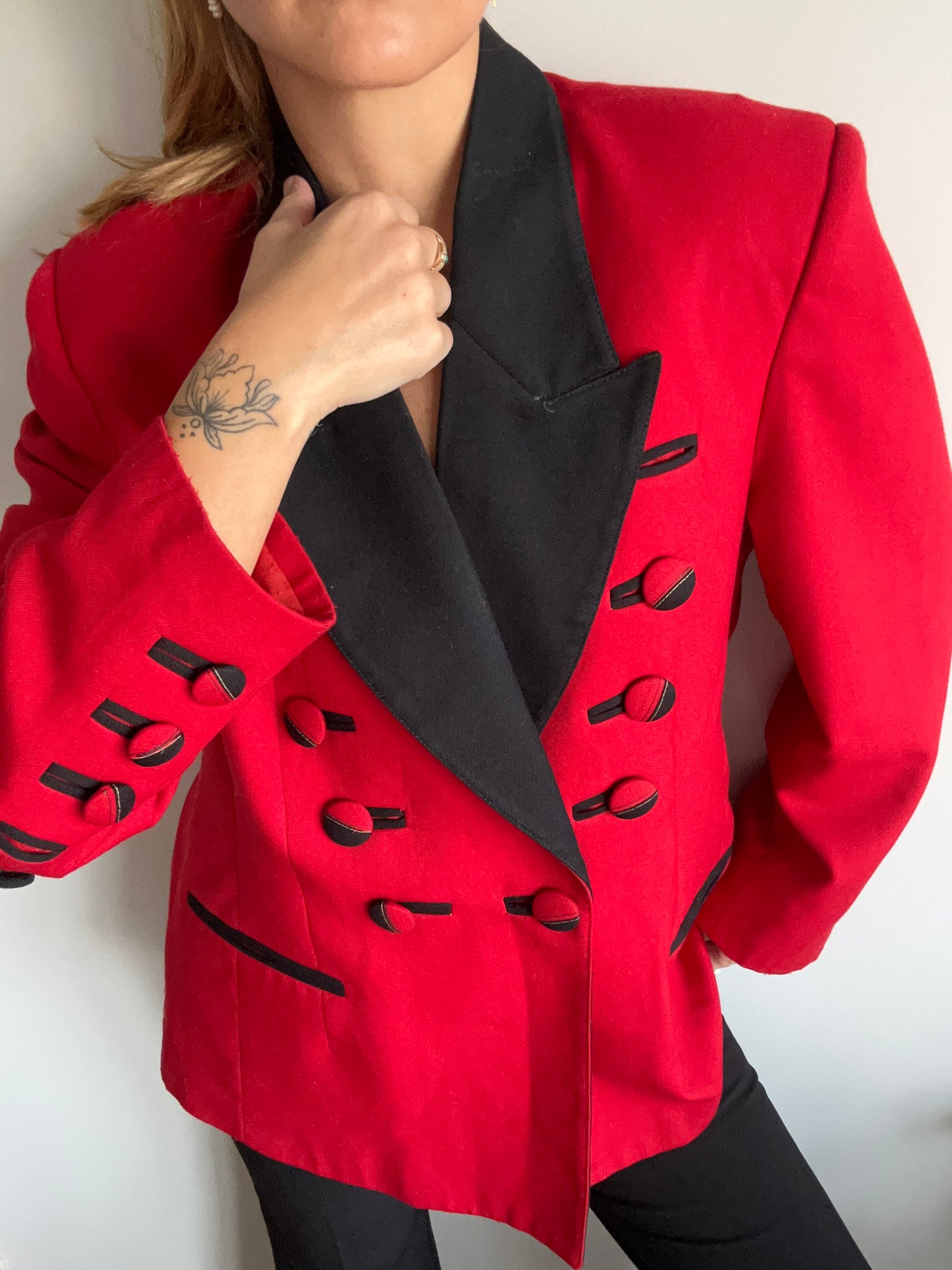 Red and Black Blazer