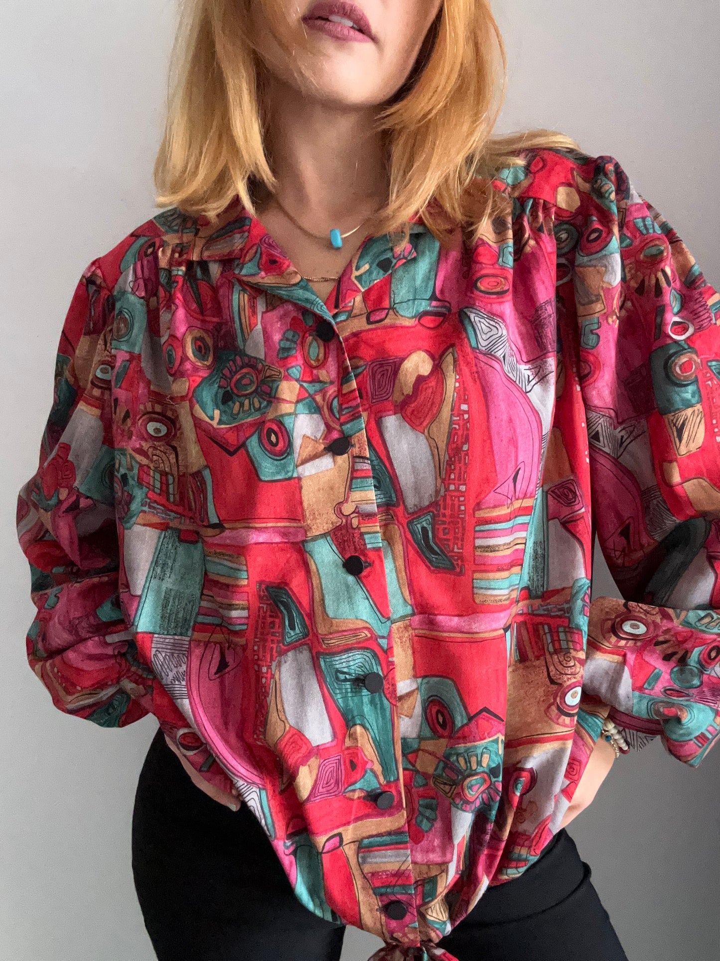 Abstract Print Blouse