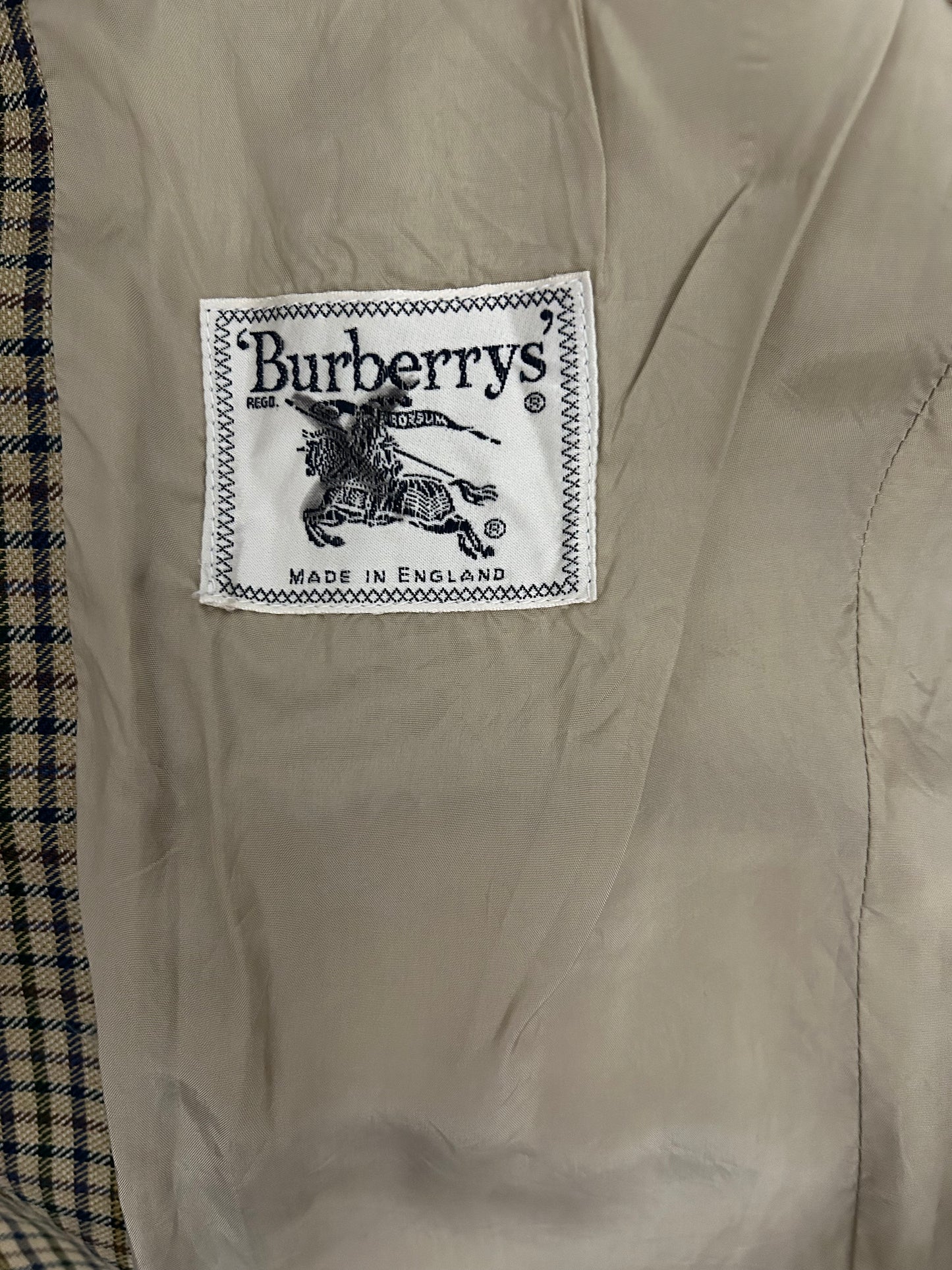 BURBERRY Checked Wool Blazer