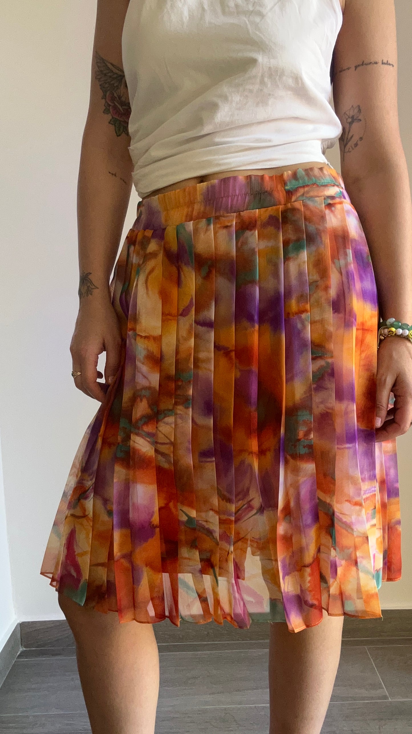 Chiffon Pleated Skirt