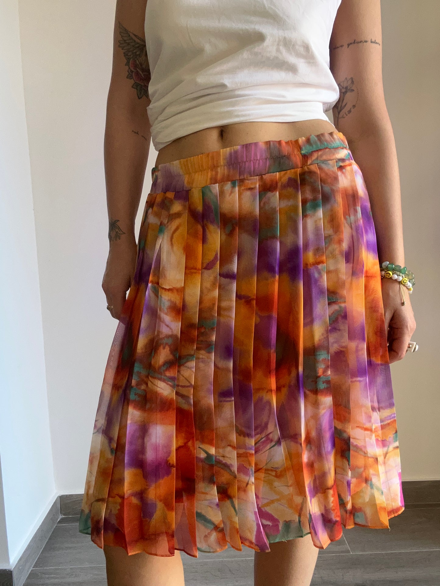 Chiffon Pleated Skirt