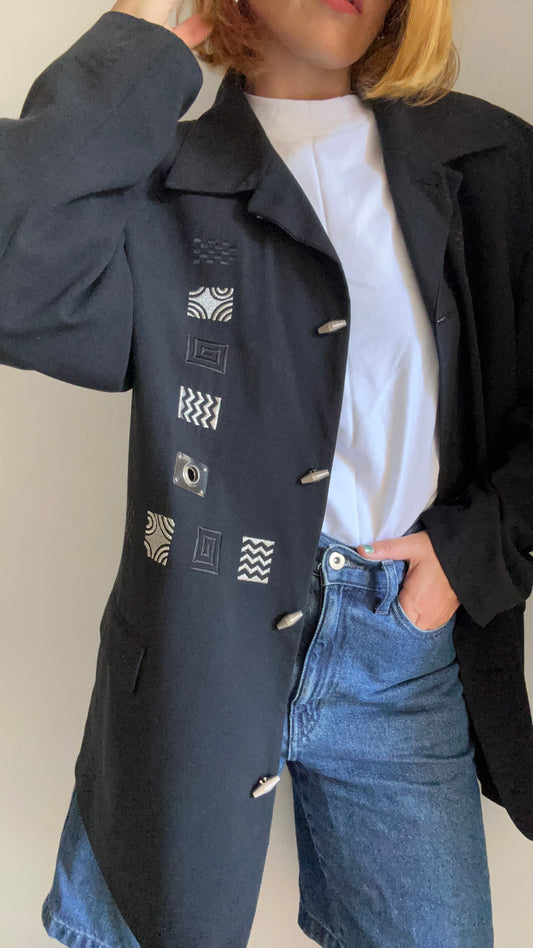 Black & Silver Blazer