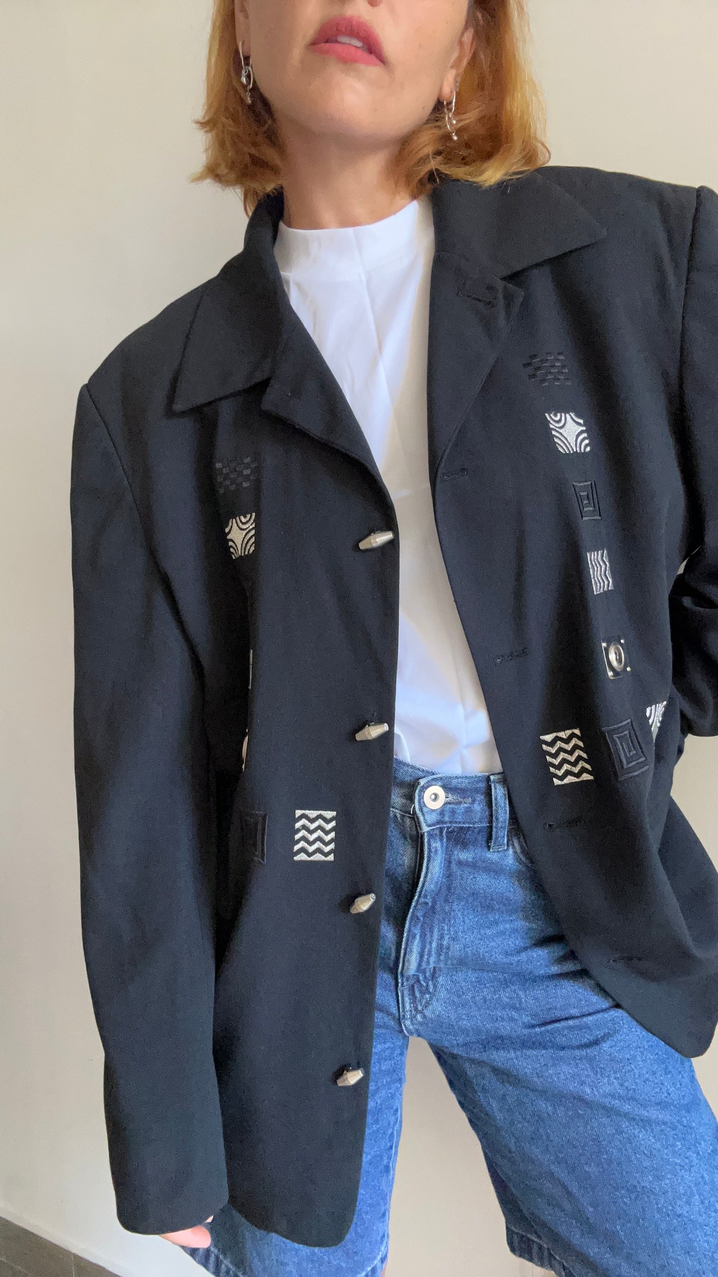 Black & Silver Blazer