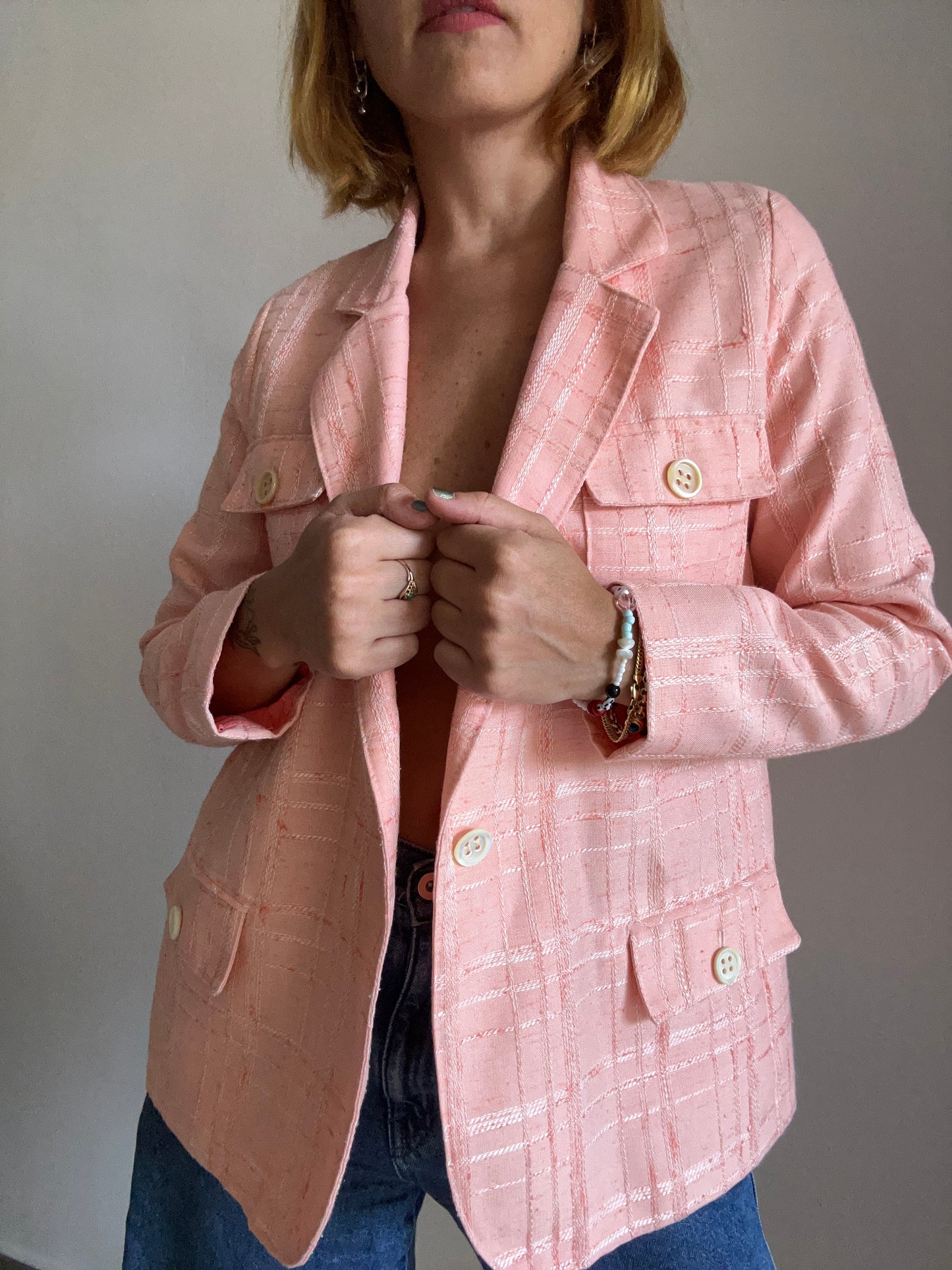 Salmon Pink Blazer