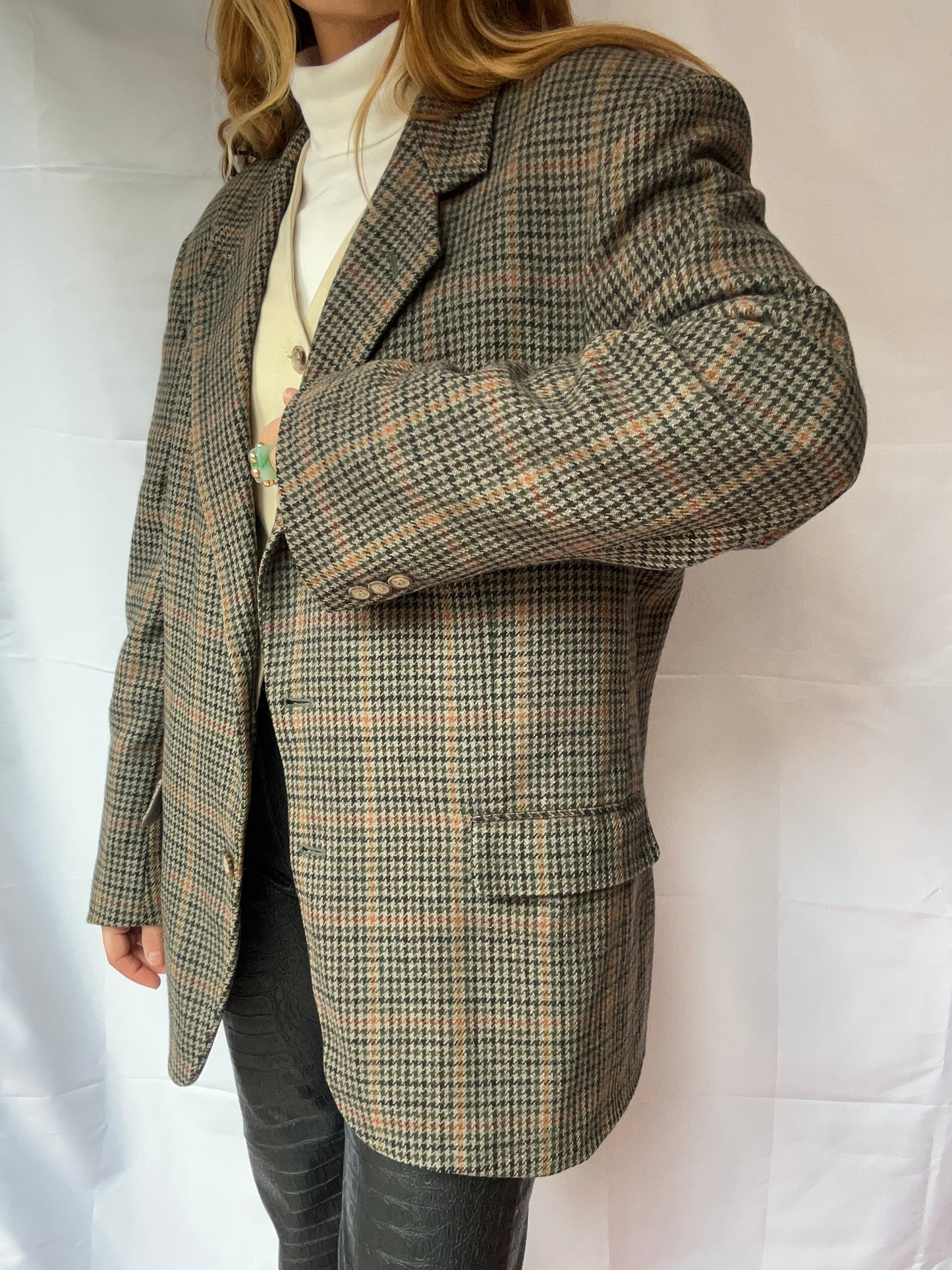 Wool Checked Blazer