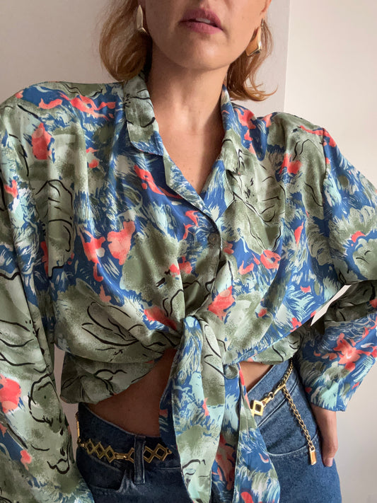 Abstract Print Blouse