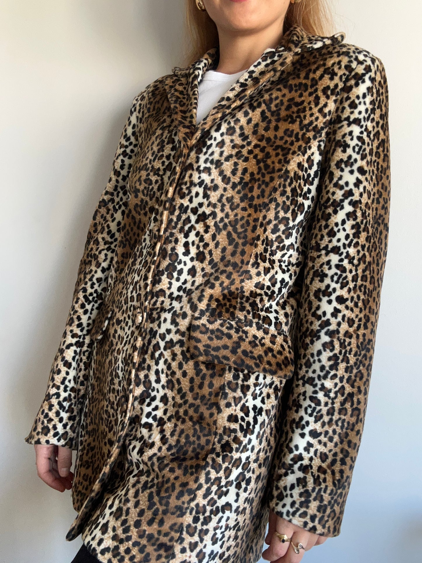 Leopard Print Velvet Jacket