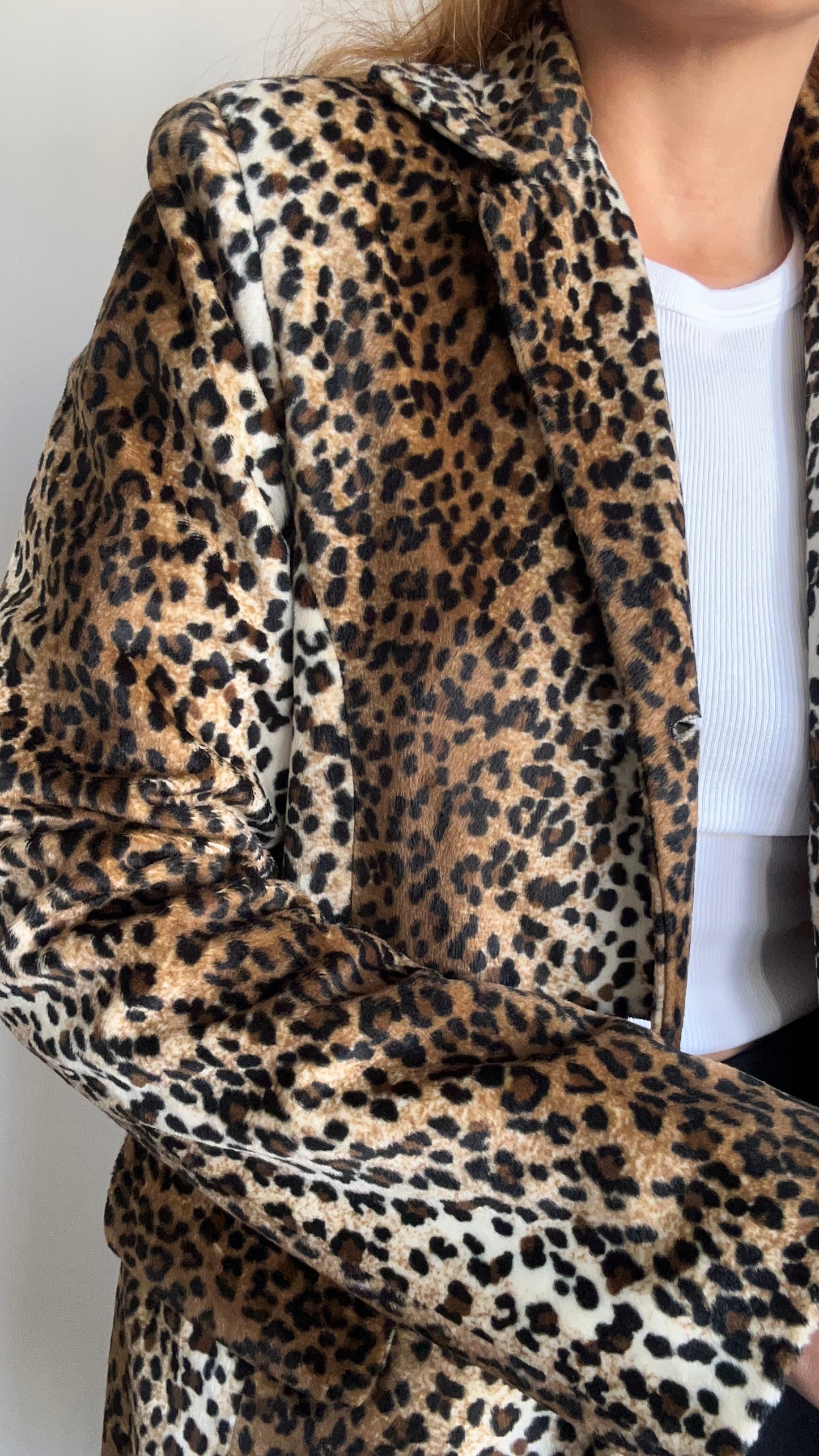 Leopard Print Velvet Jacket