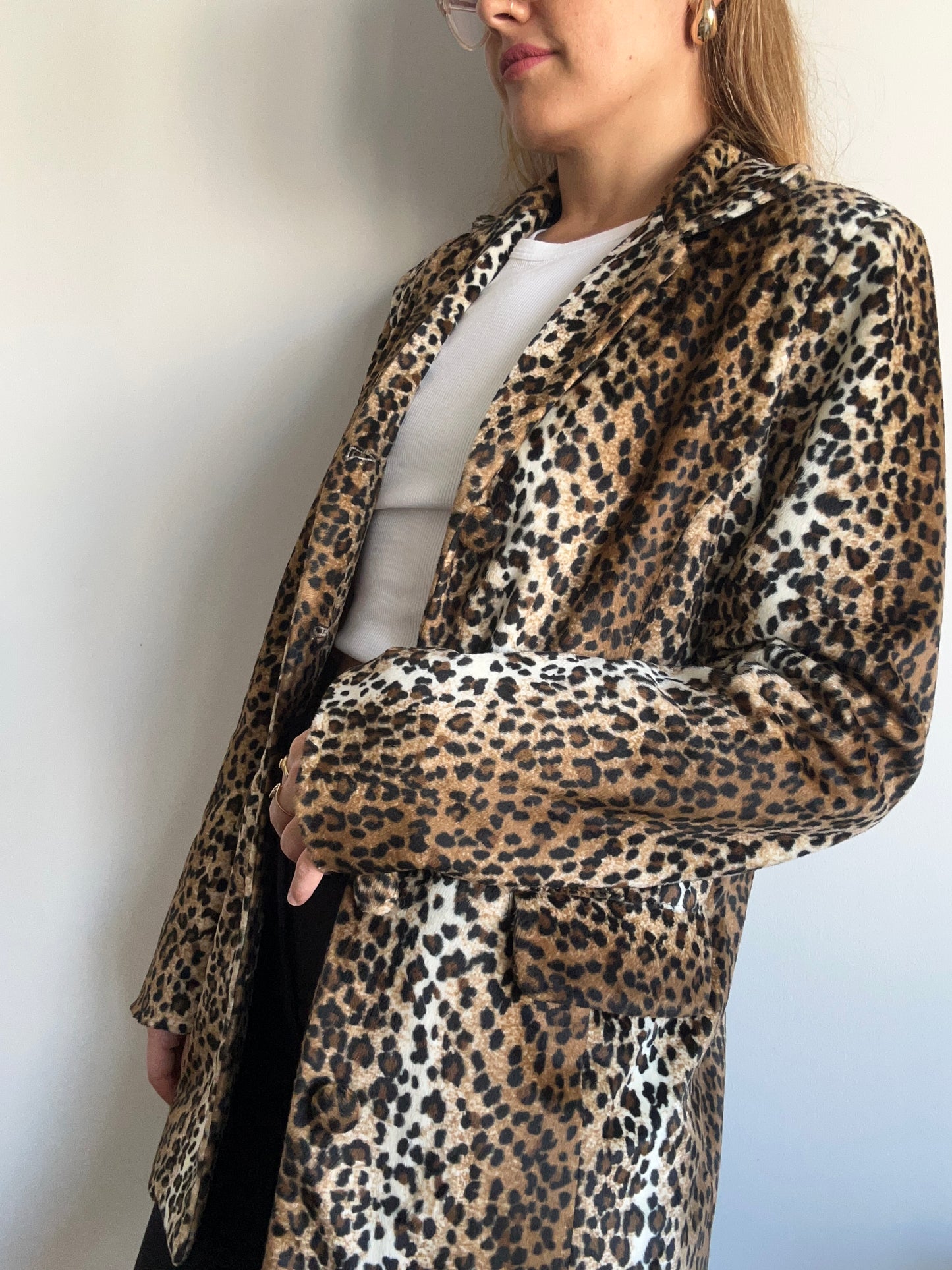 Leopard Print Velvet Jacket