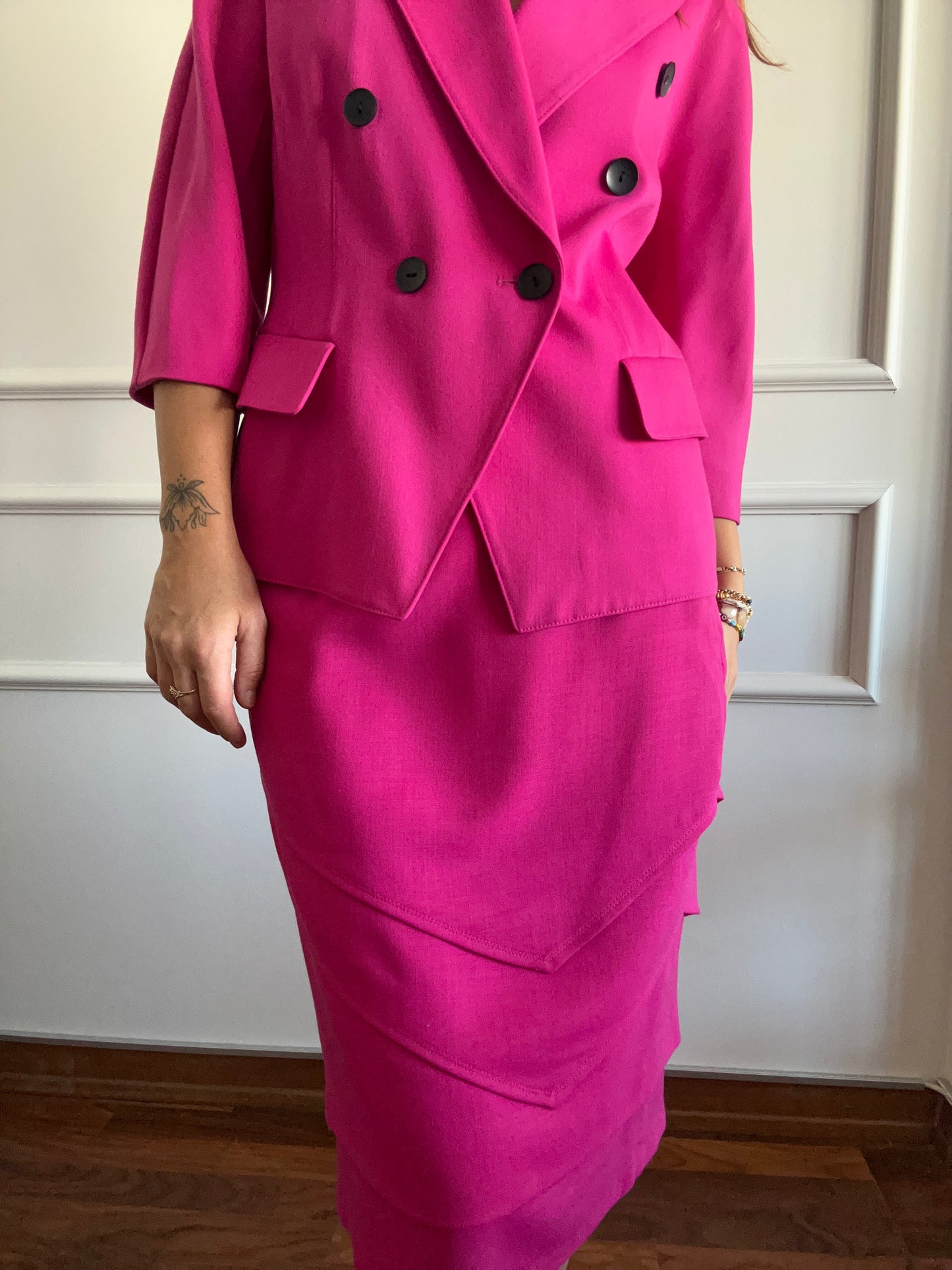 Escada Wool Pink Suit