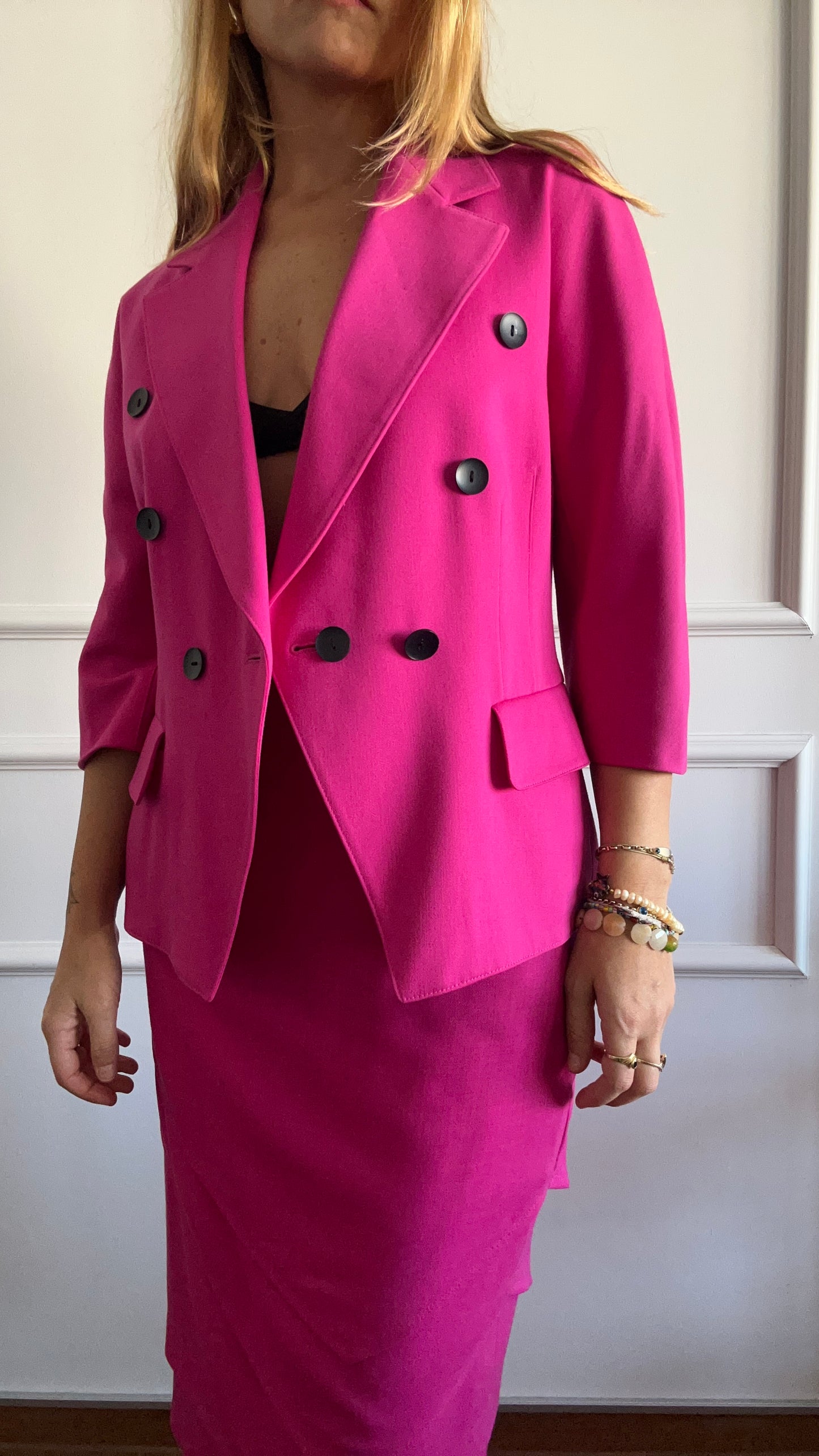 Escada Wool Pink Suit